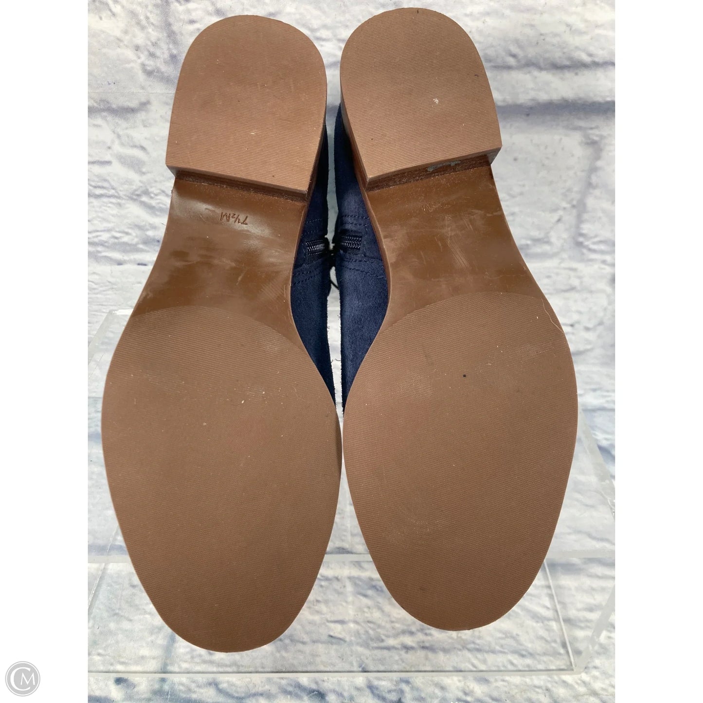 Boots Ankle Heels By Talbots In Blue, Size: 7.5