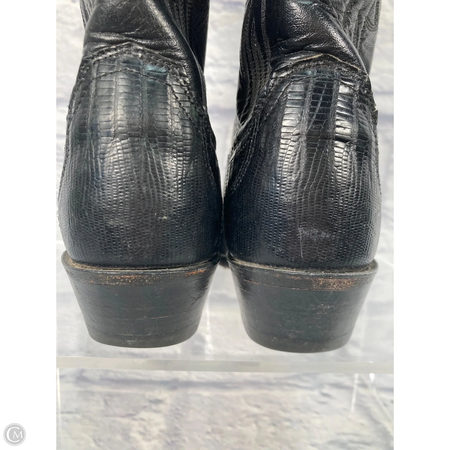 Boots Western By Justin In Black, Size: 7.5