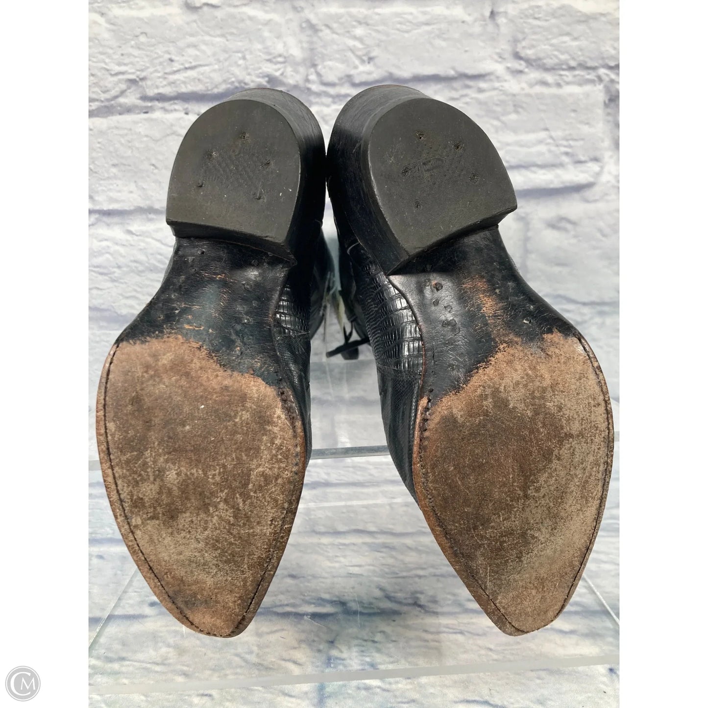 Boots Western By Justin In Black, Size: 7.5