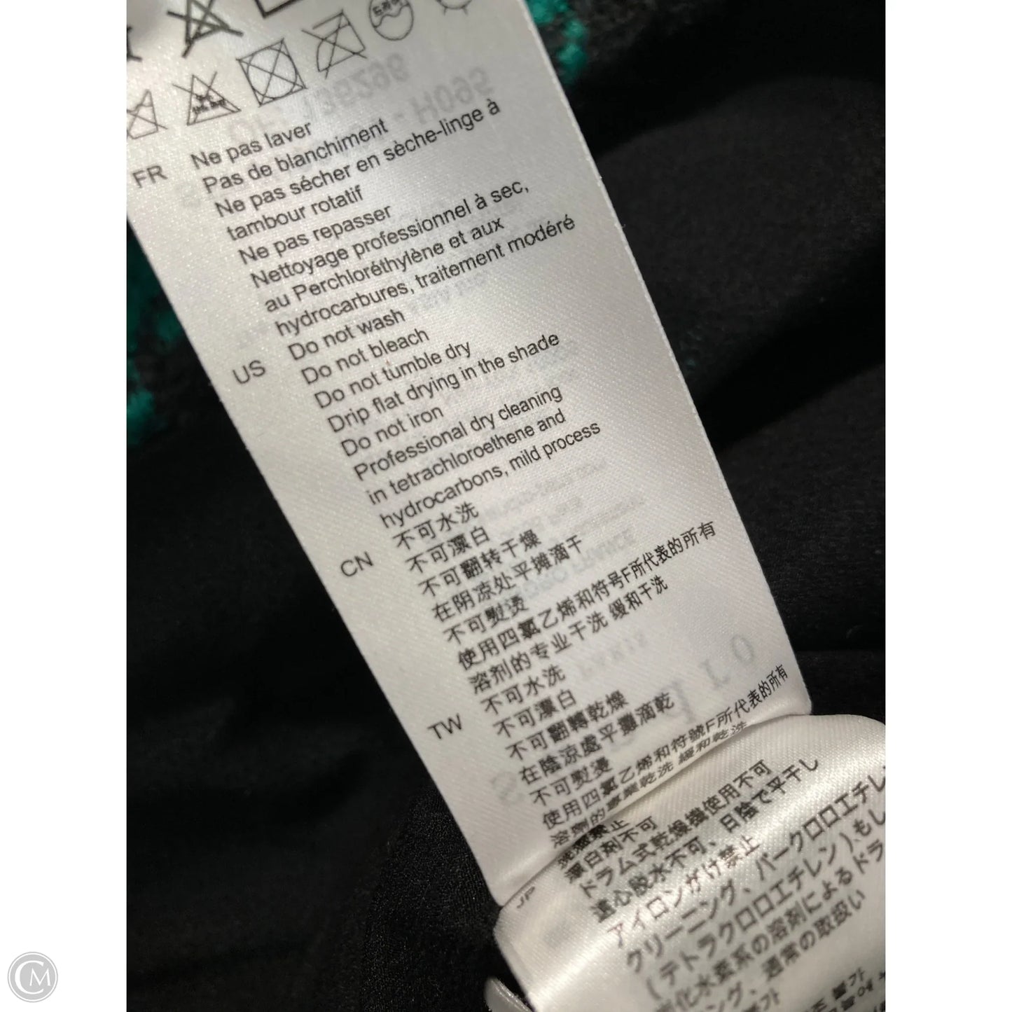 Skirt Designer By Sandro In Black & Green, Size: Xs