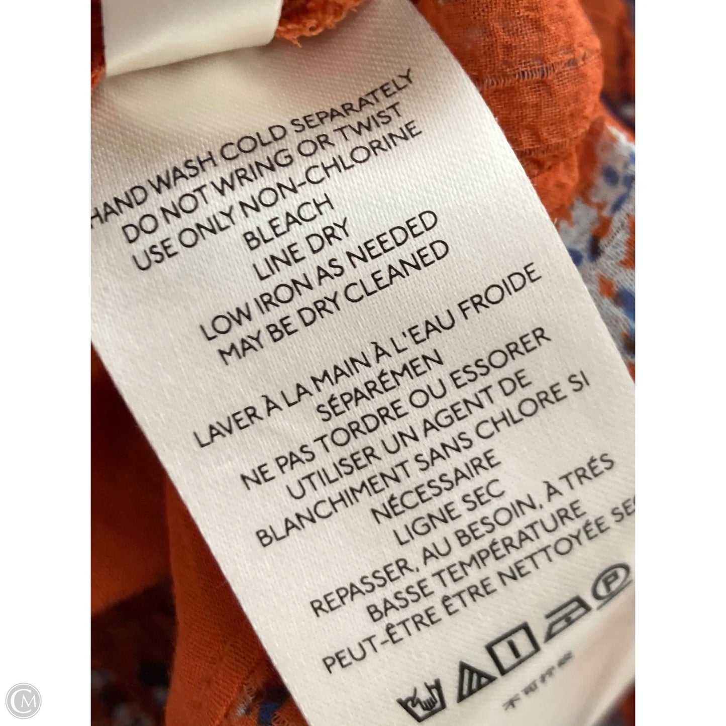 Blouse Long Sleeve By Free People In Orange, Size: M