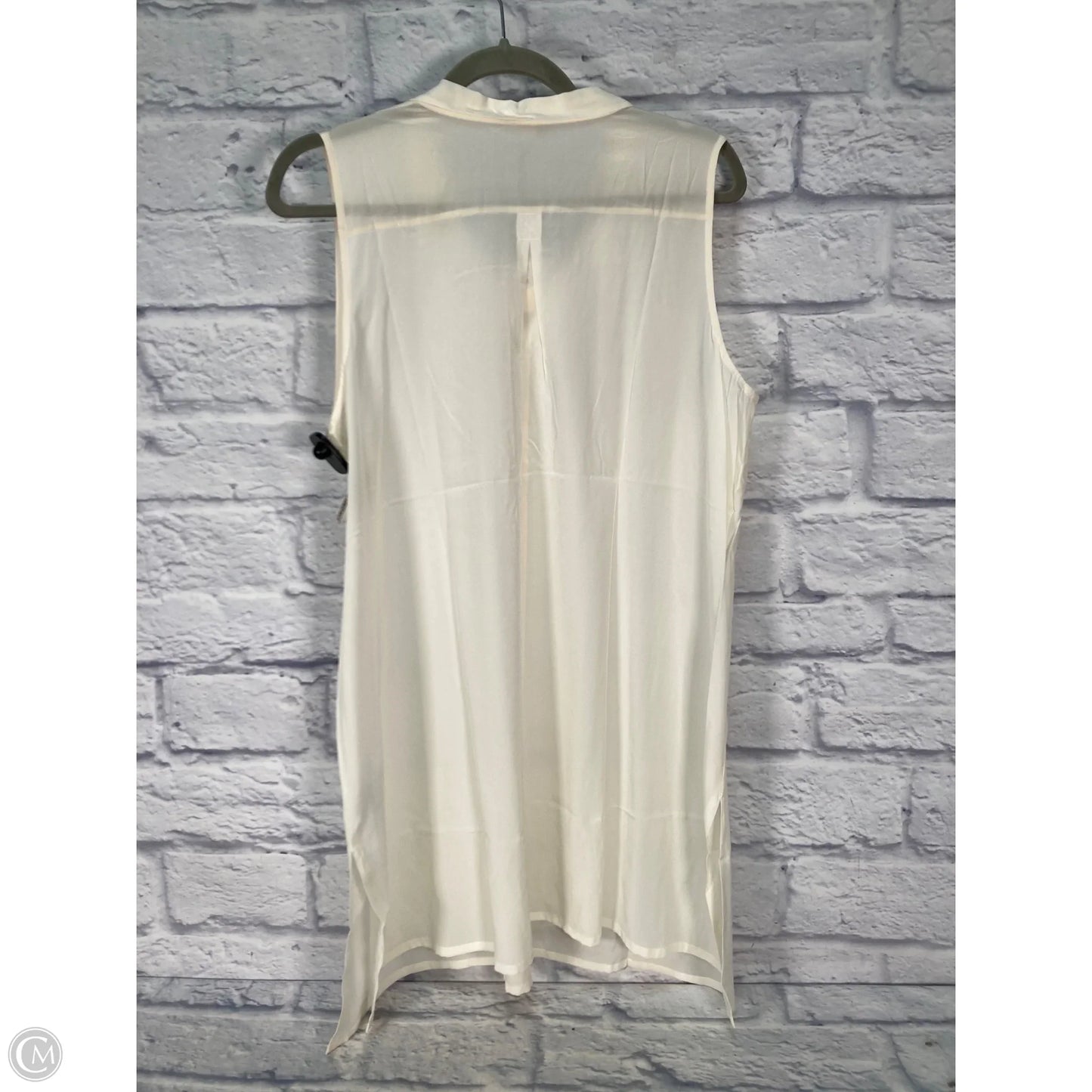 Blouse Sleeveless By Johnny Was In Cream, Size: L