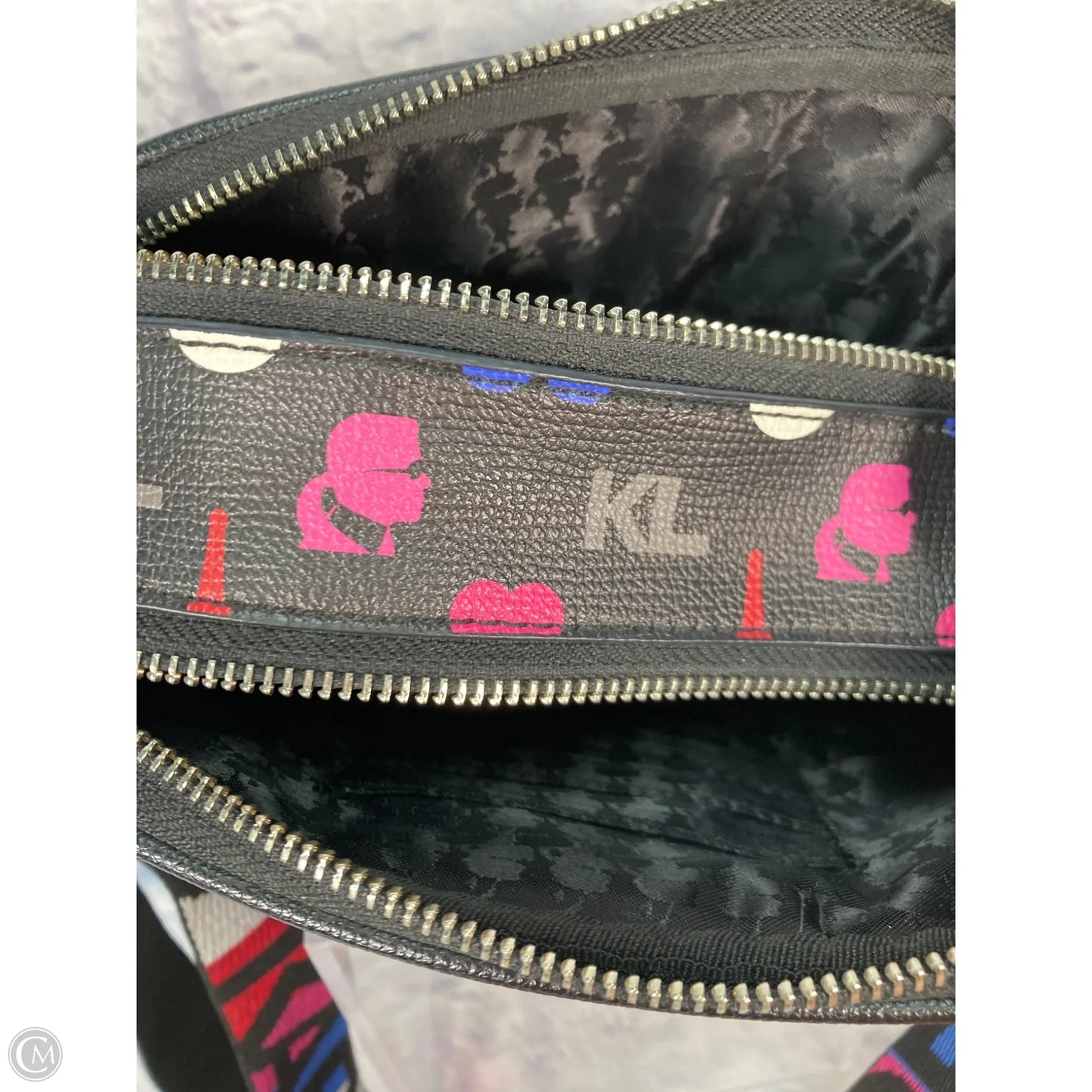 Crossbody Designer By Karl Lagerfeld, Size: Medium