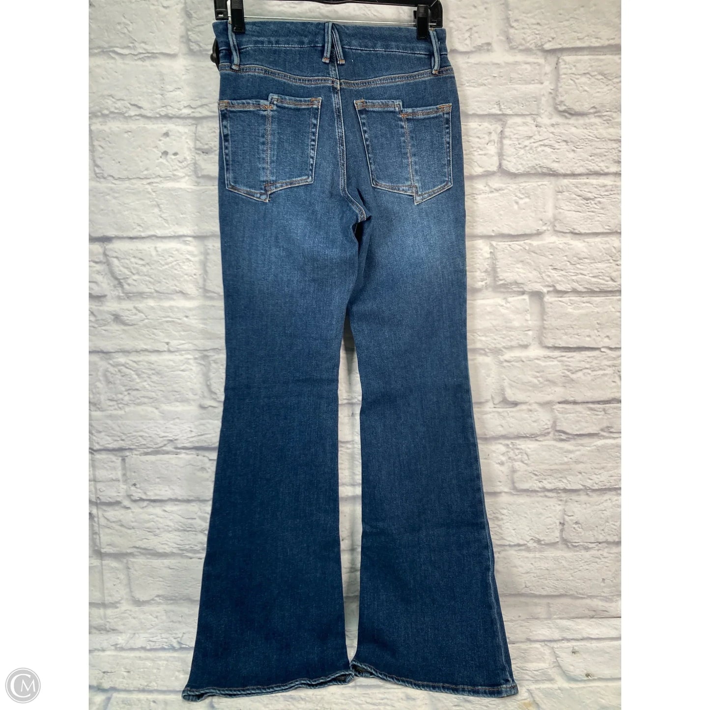 Jeans Boot Cut By Good American In Blue Denim, Size: 6