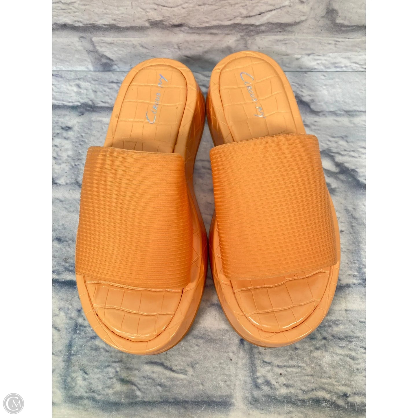 Sandals Heels Platform By Circus By Sam Edelman In Orange, Size: 9