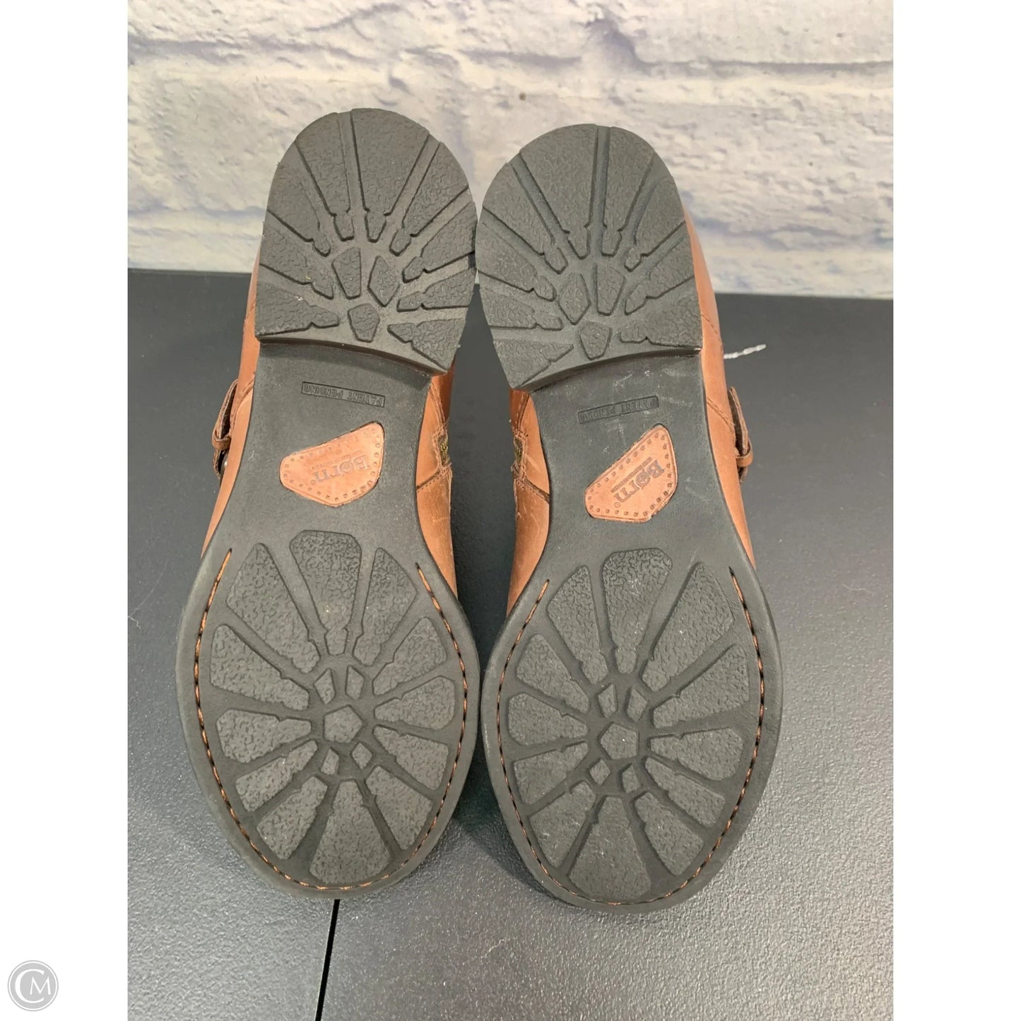 Boots Leather By Born In Brown, Size: 9.5
