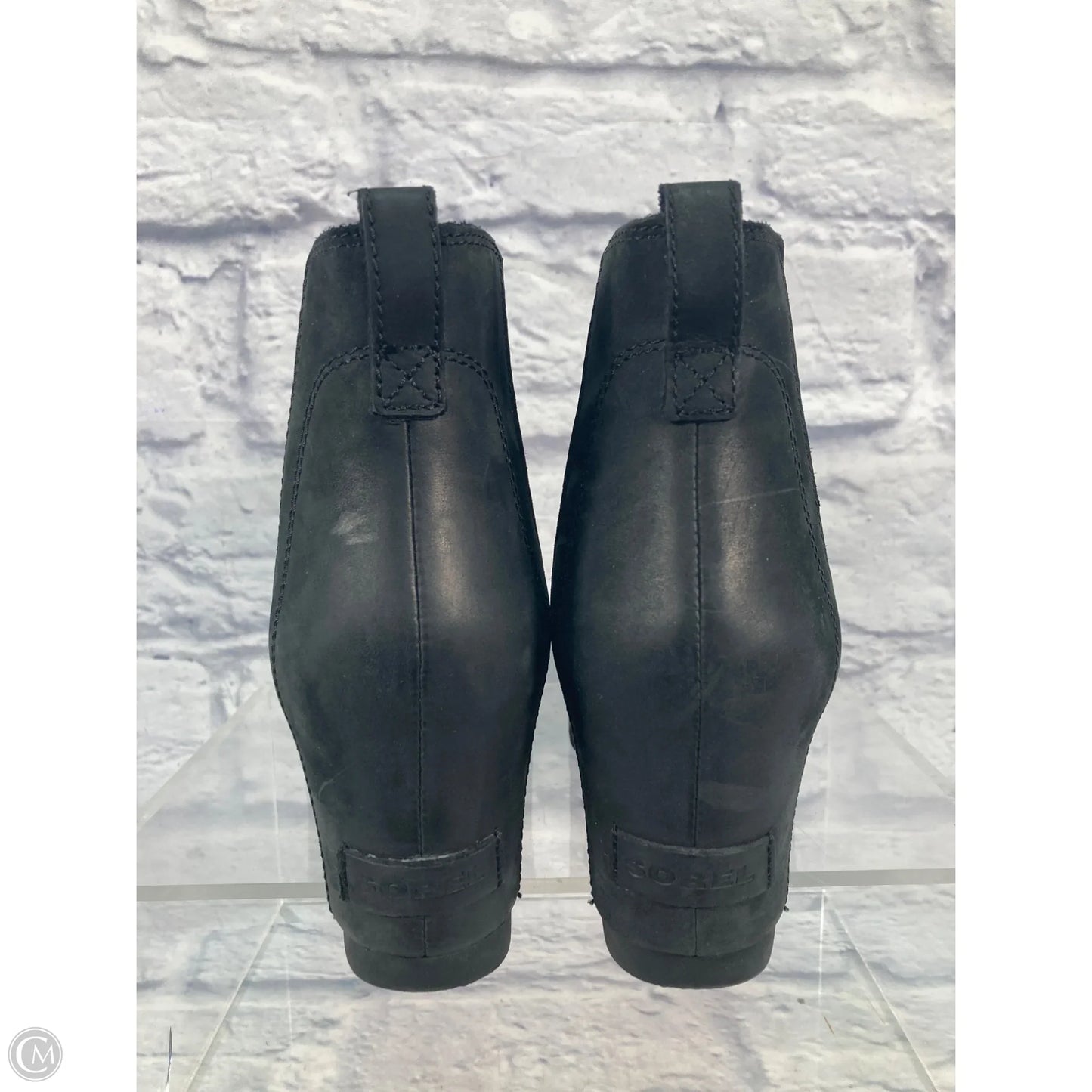 Boots Ankle Heels By Sorel In Black, Size: 10