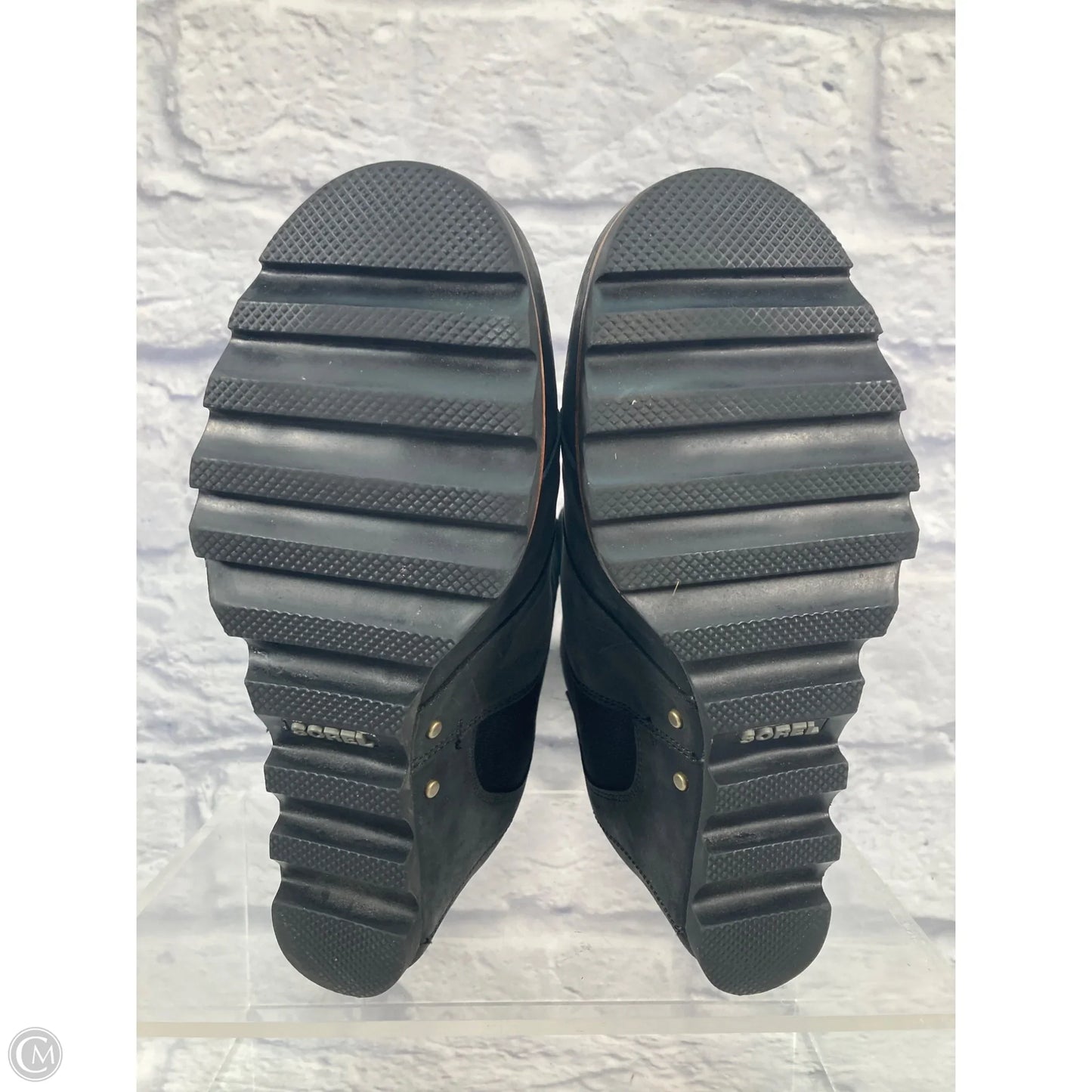 Boots Ankle Heels By Sorel In Black, Size: 10