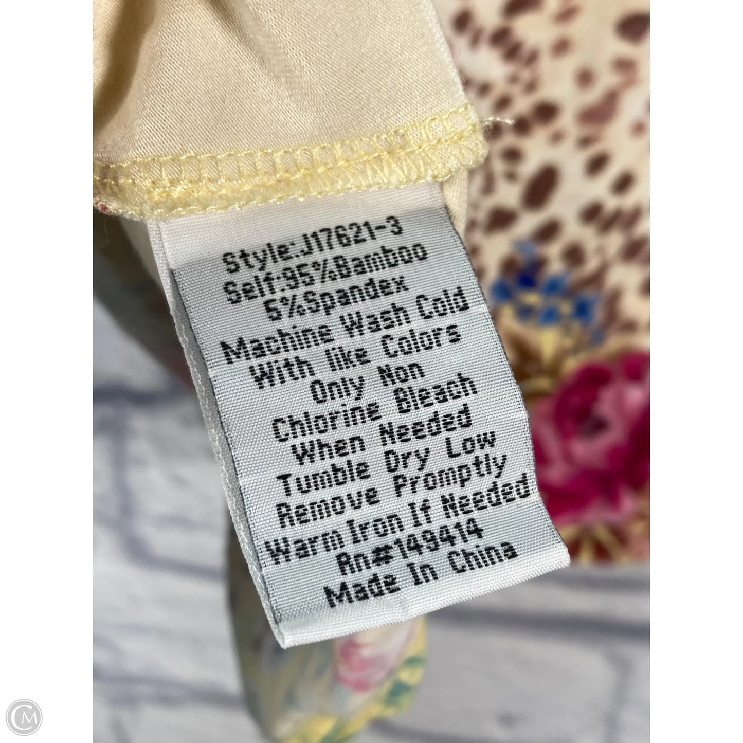 Top Short Sleeve By Johnny Was In Animal Print, Size: S