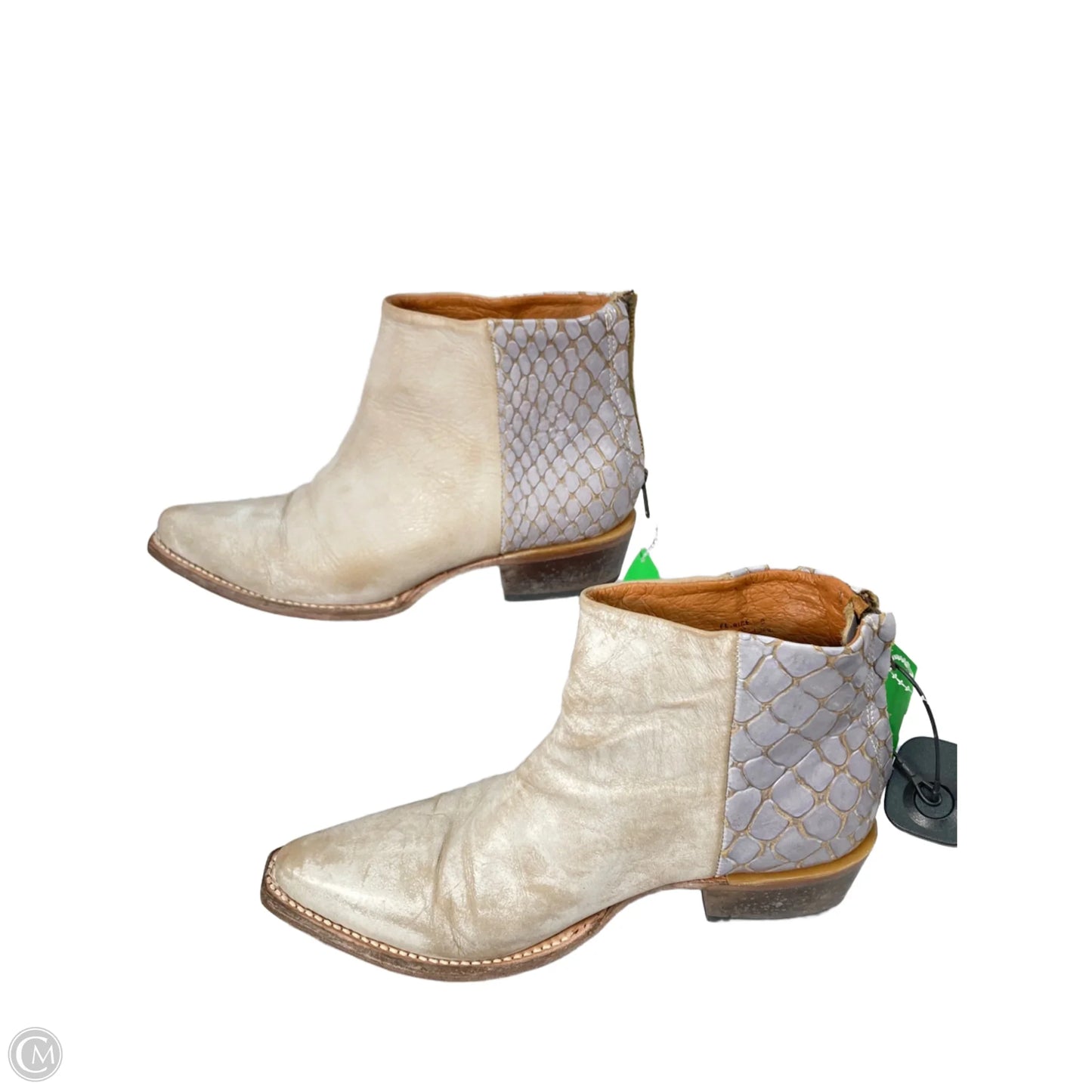 Boots Ankle Flats By Freebird In Tan, Size: 9
