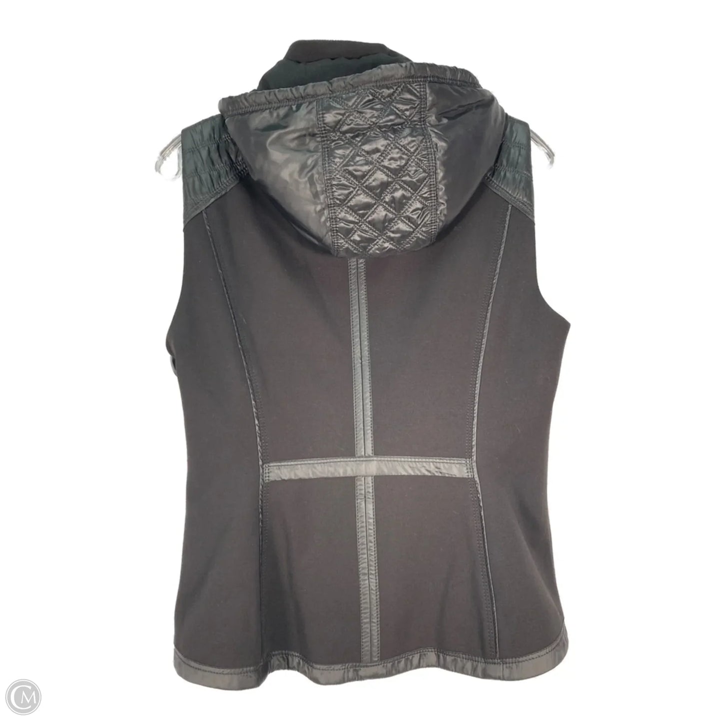 Vest Puffer & Quilted By White House Black Market In Black & Silver, Size: S