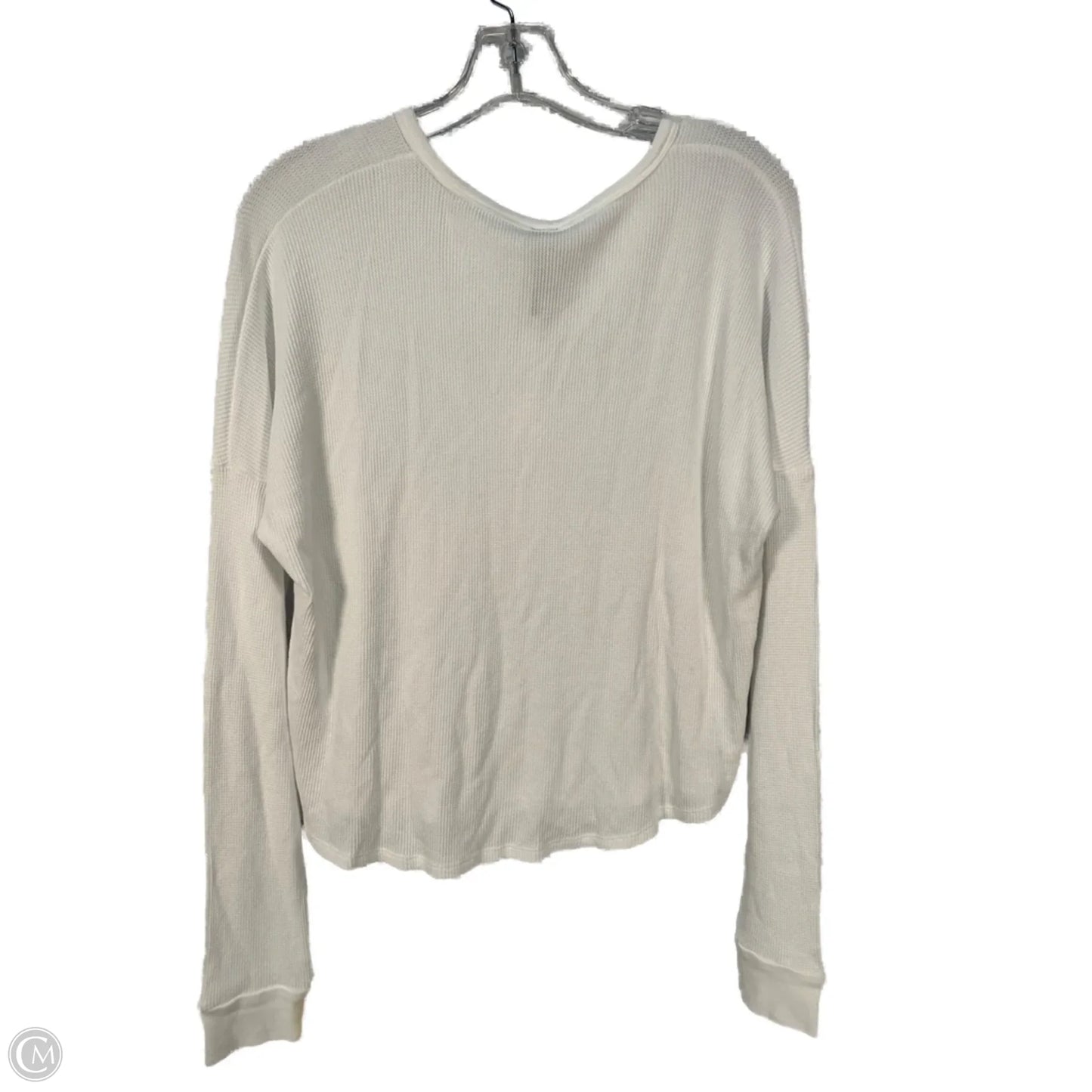 Top Long Sleeve By Bobi In White, Size: S