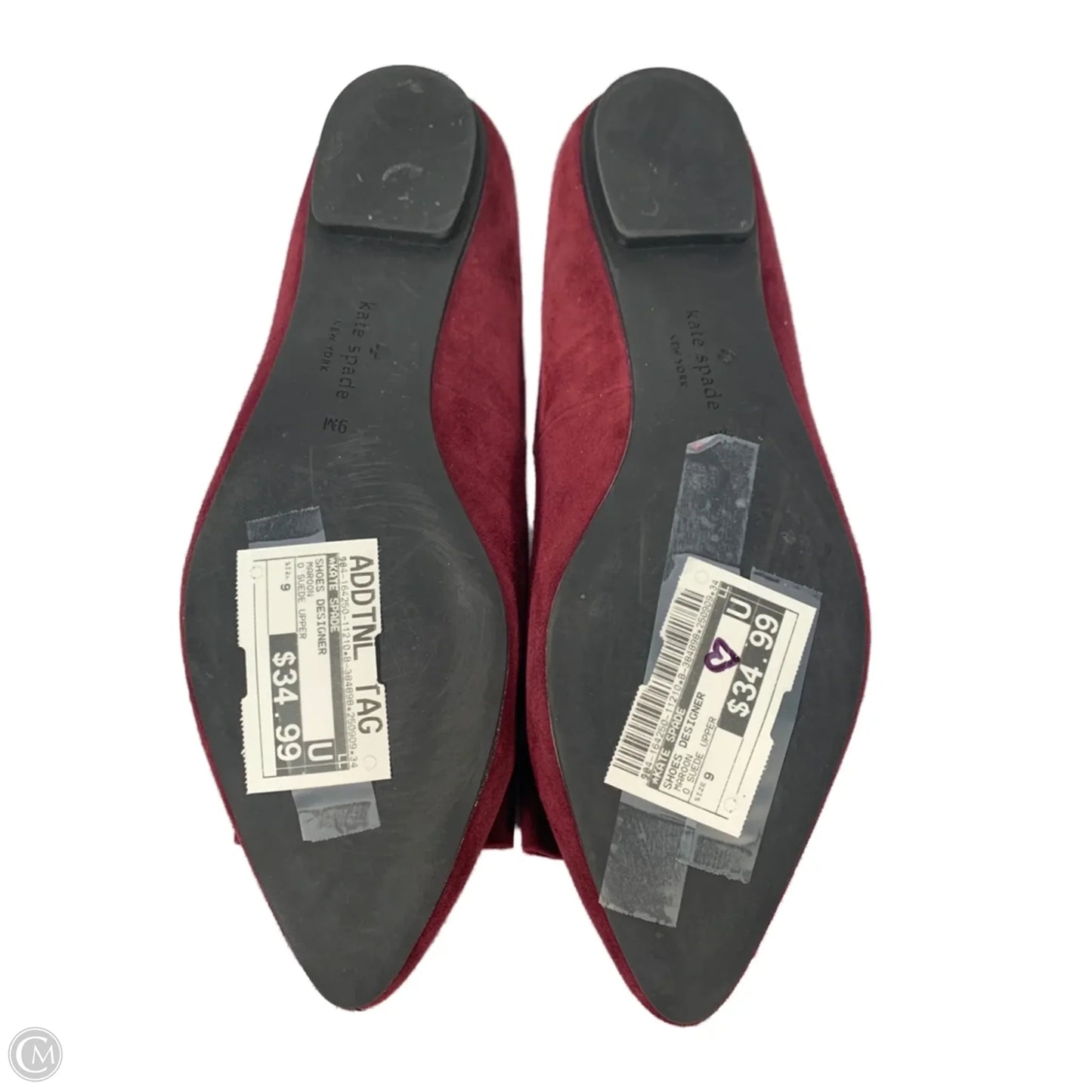 Shoes Designer By Kate Spade In Maroon, Size: 9