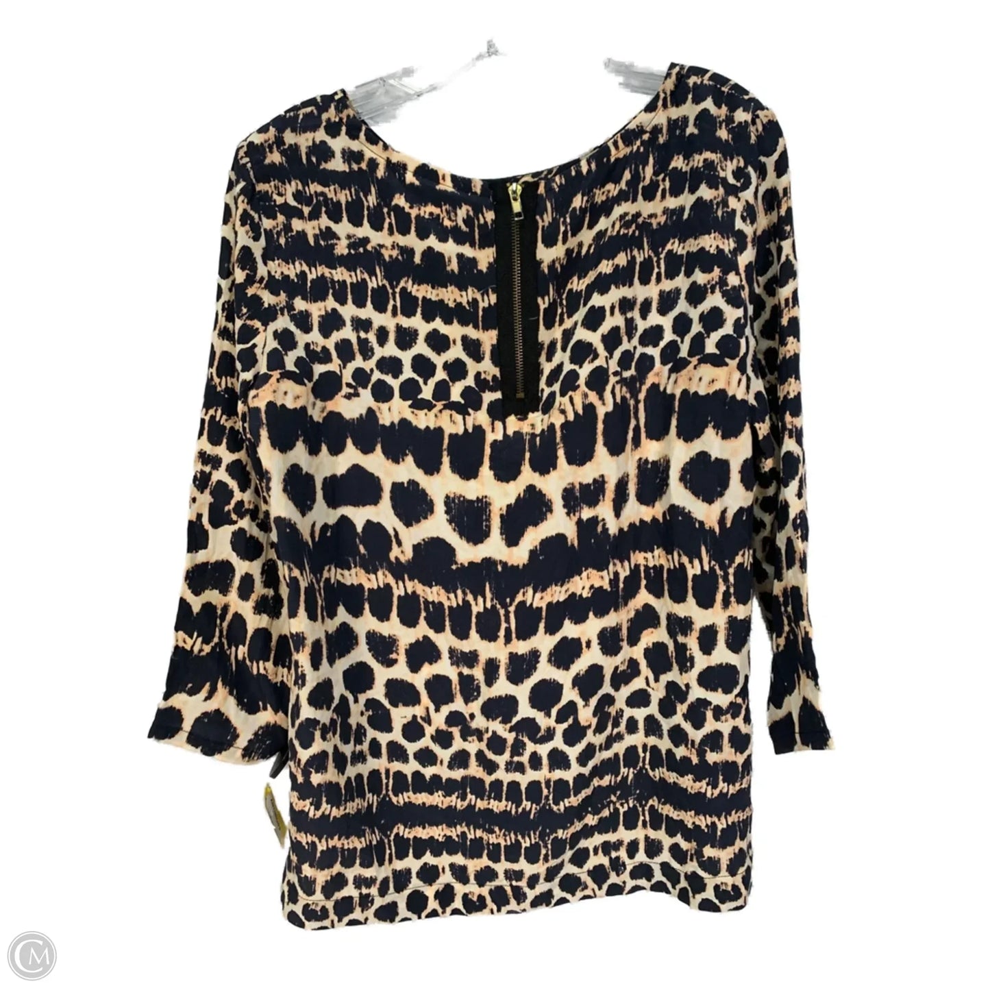 Blouse Long Sleeve By Maeve In Animal Print, Size: S