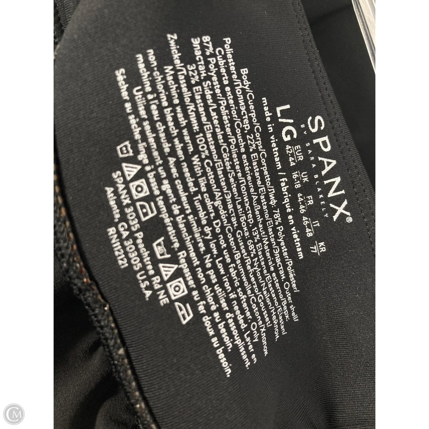 Athletic Skort By Spanx In Black, Size: L