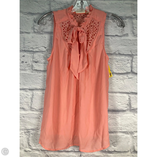 Top Sleeveless By Maeve In Peach, Size: M