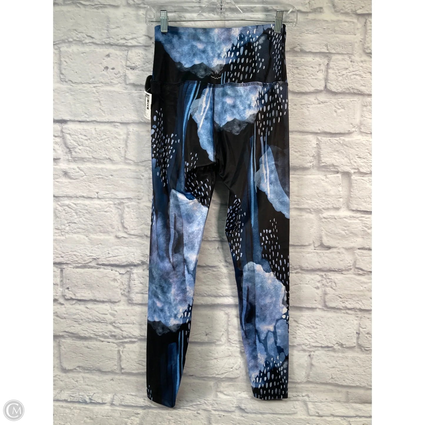 Athletic Leggings By Beyond Yoga In Black & Blue, Size: M