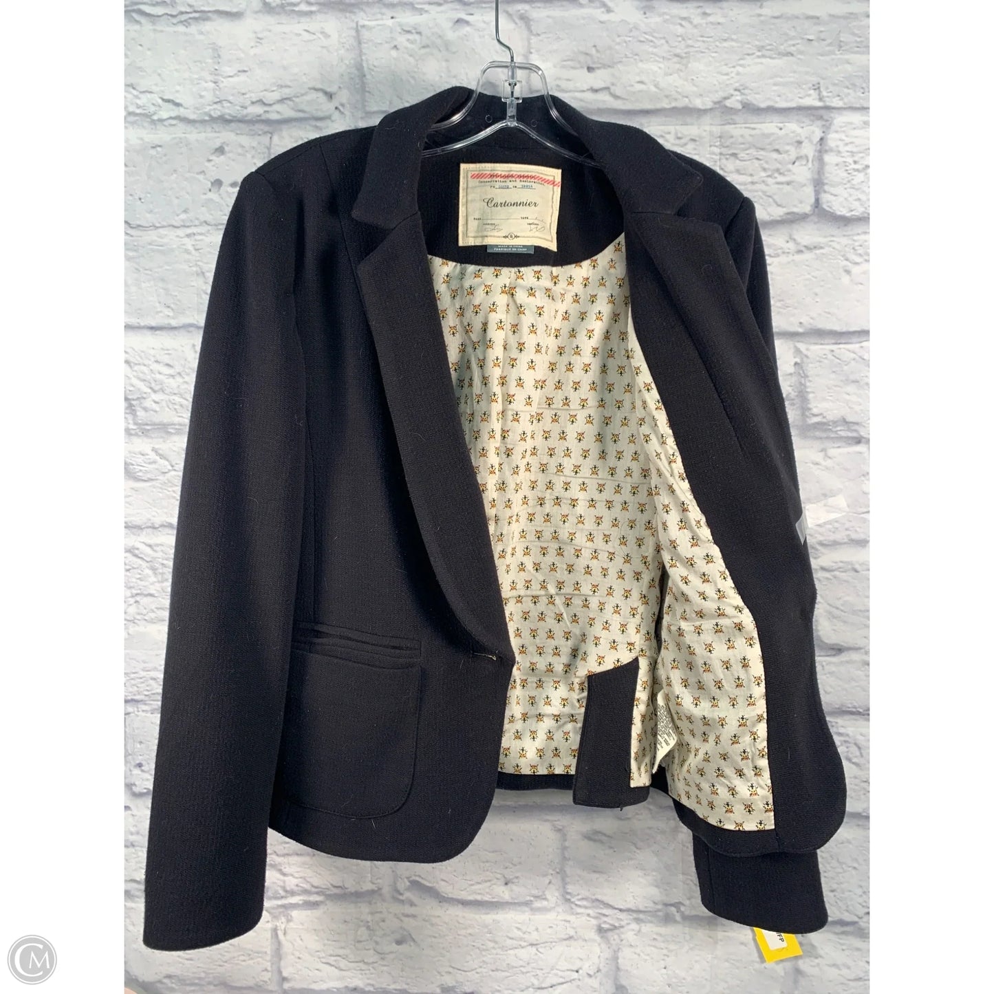 Blazer By Clothes Mentor In Black, Size: L