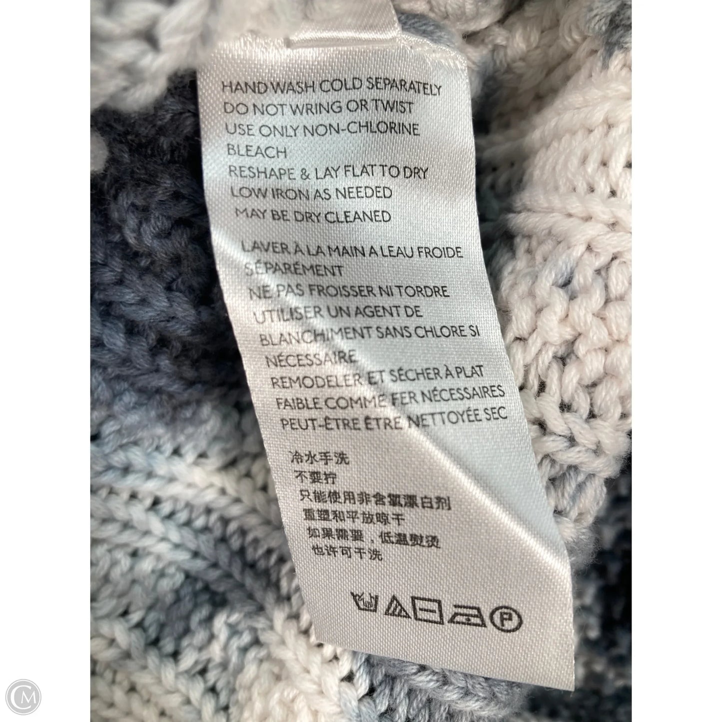 Sweater By Pilcro In Blue & White, Size: Xl