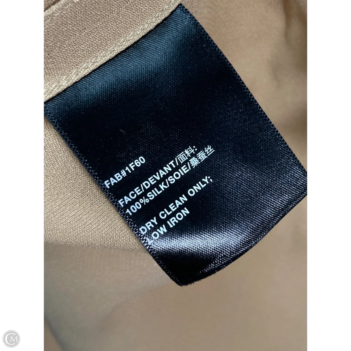 Blouse Designer By Lafayette 148 In Tan, Size: Xl