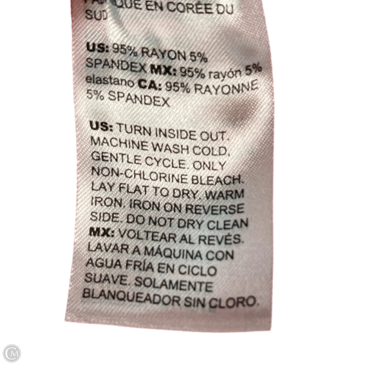 Top Long Sleeve By Chicos In Silver & White, Size: S