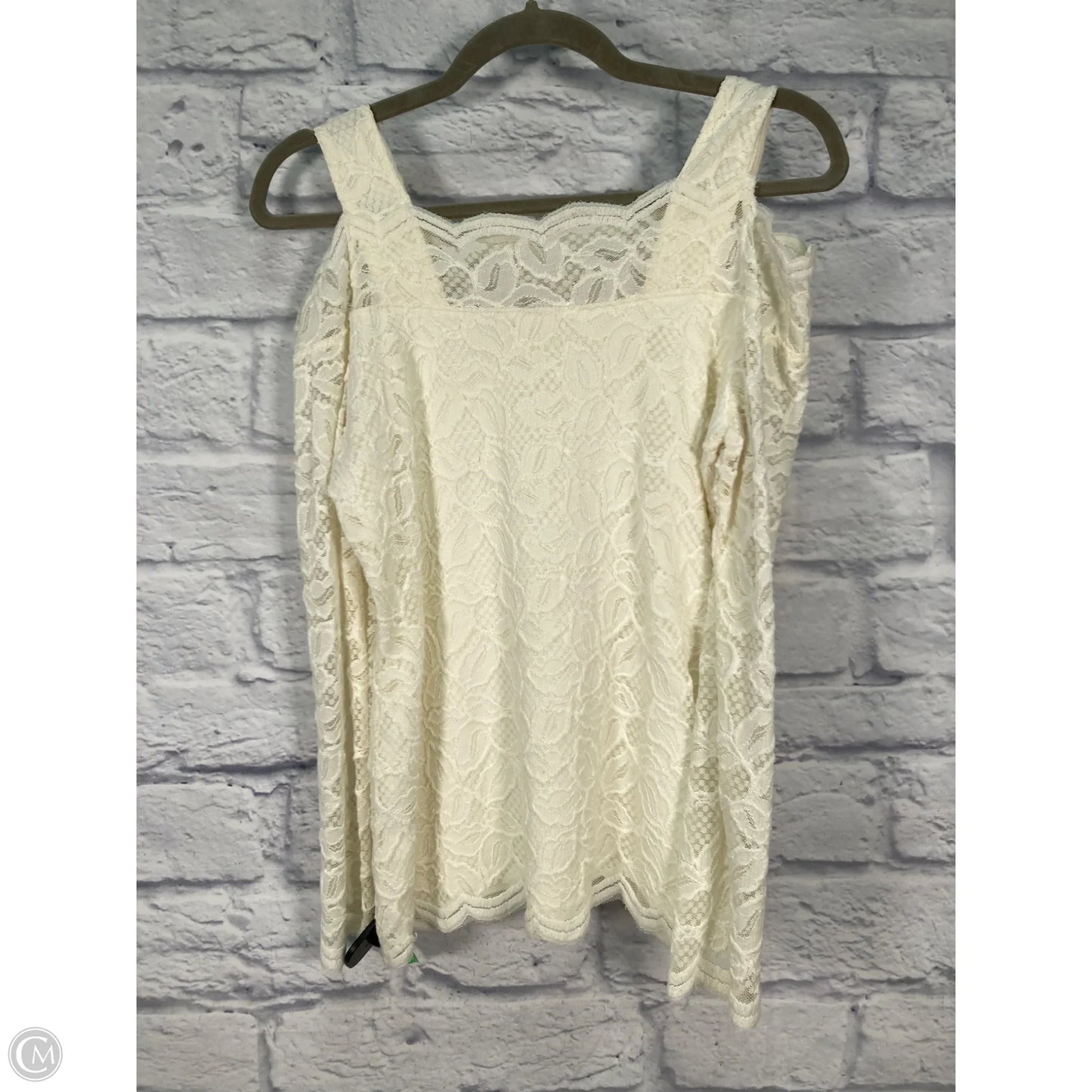Top Long Sleeve By Chicos In Cream, Size: S
