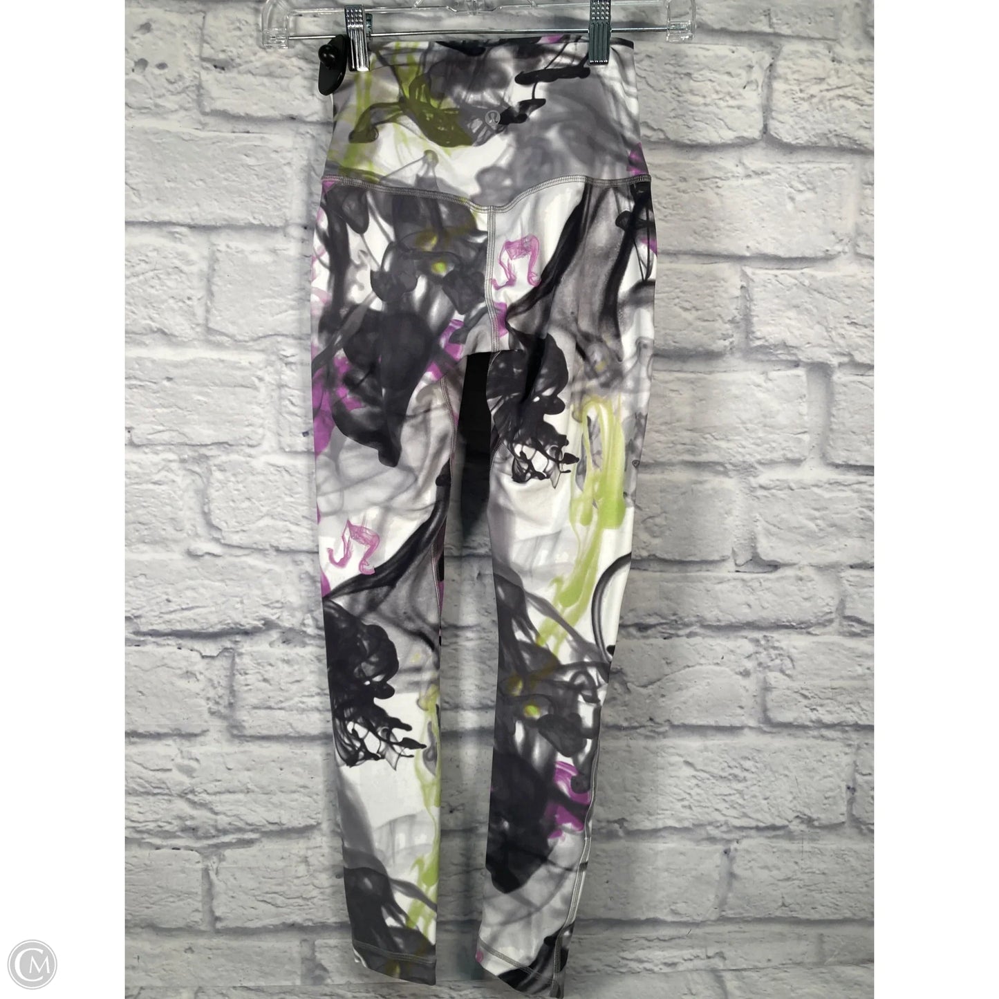Athletic Leggings By Lululemon In Black & Grey, Size: 2