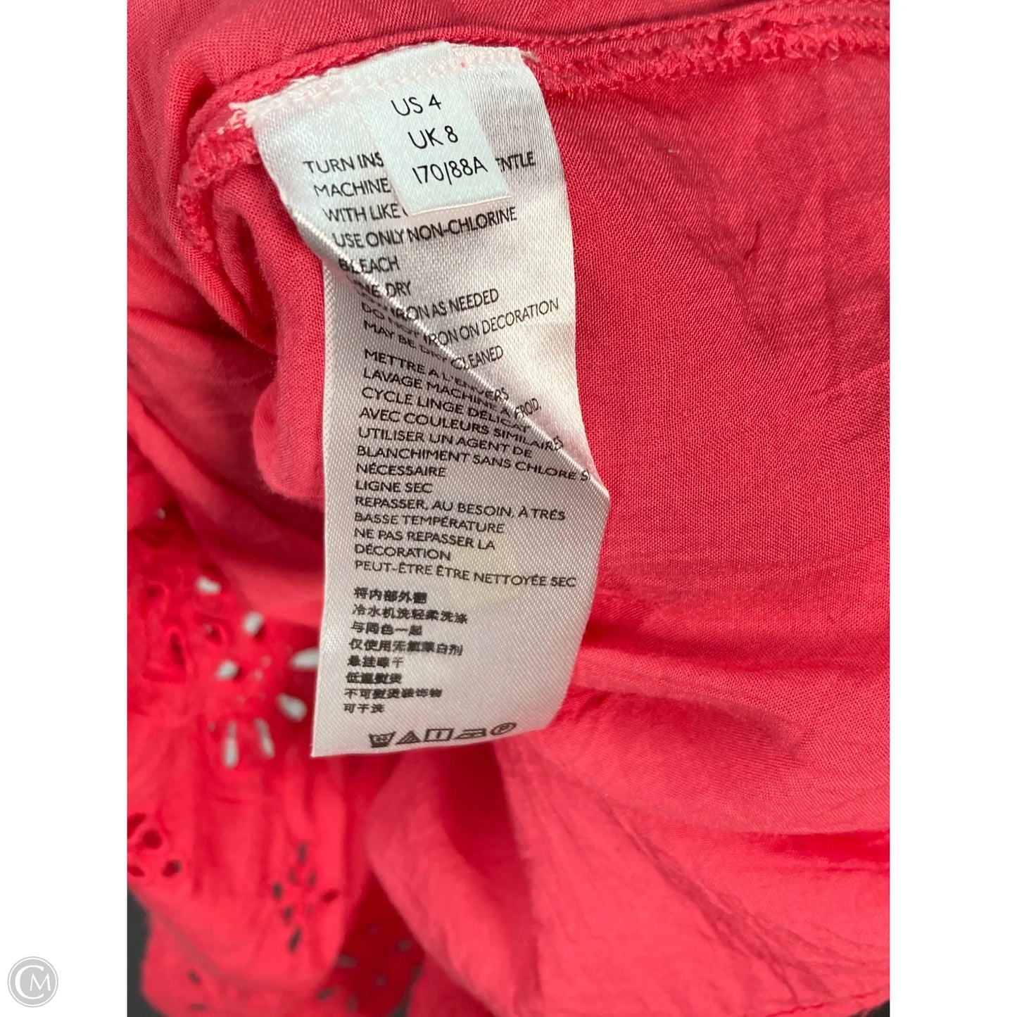 Dress Casual Short By Anthropologie In Pink, Size: S
