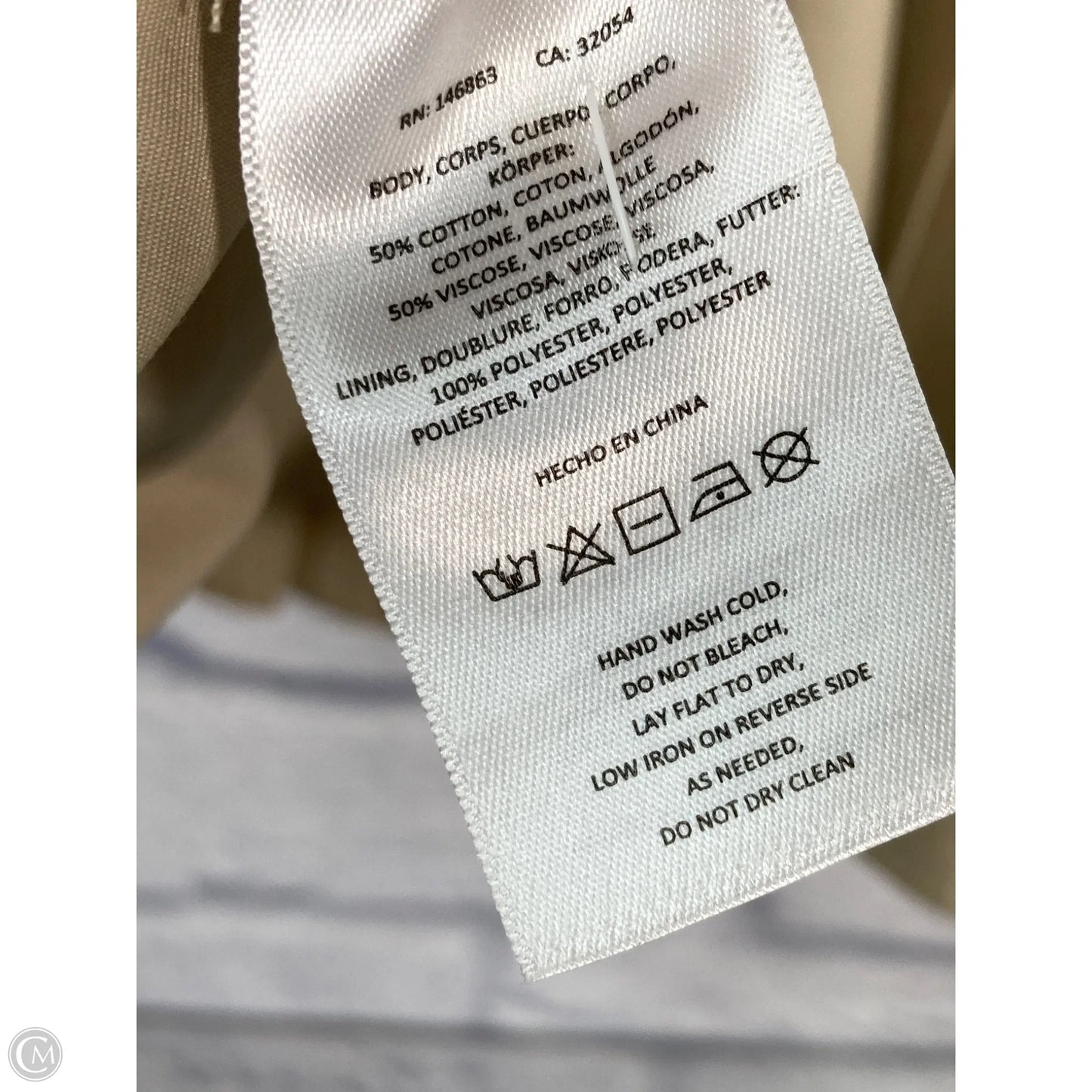 Dress Casual Short By Mare Mare In Tan, Size: Xs