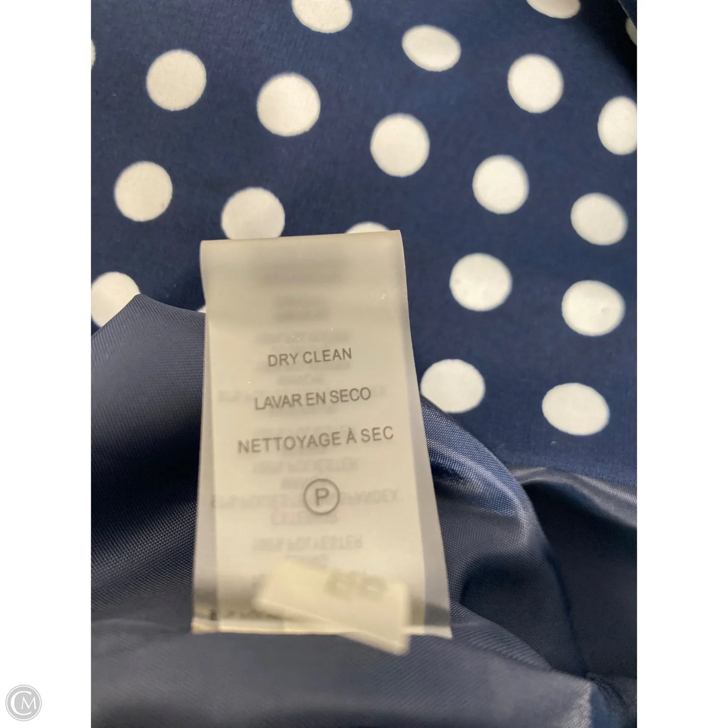 Dress Designer By Karl Lagerfeld In Polkadot Pattern, Size: M