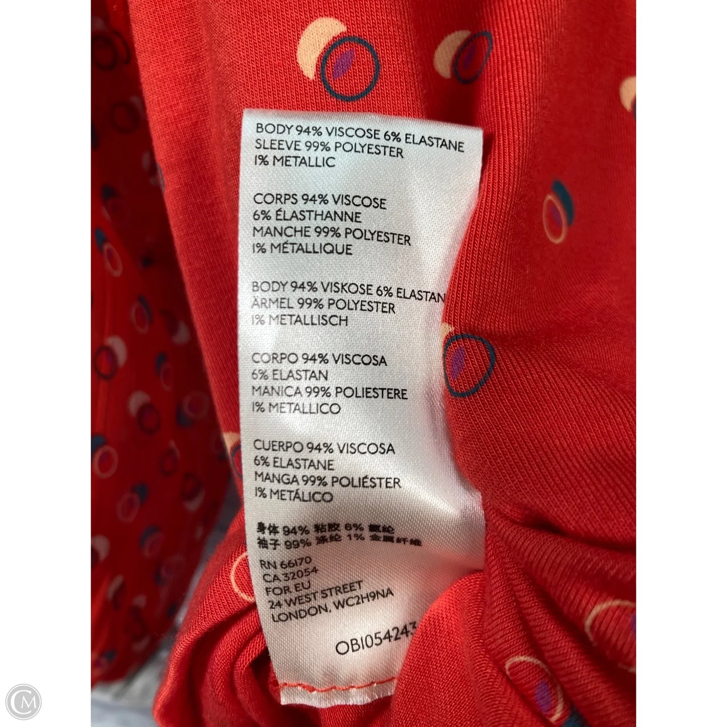 Top Long Sleeve By Maeve In Red, Size: M