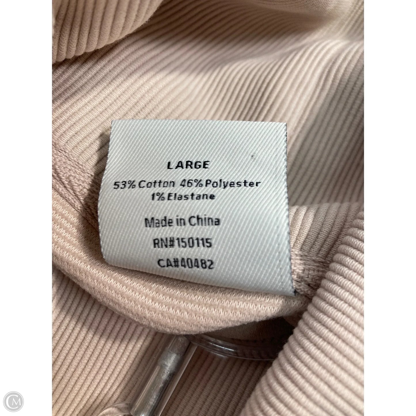 Sweatshirt Collar By Varley In Tan, Size: L