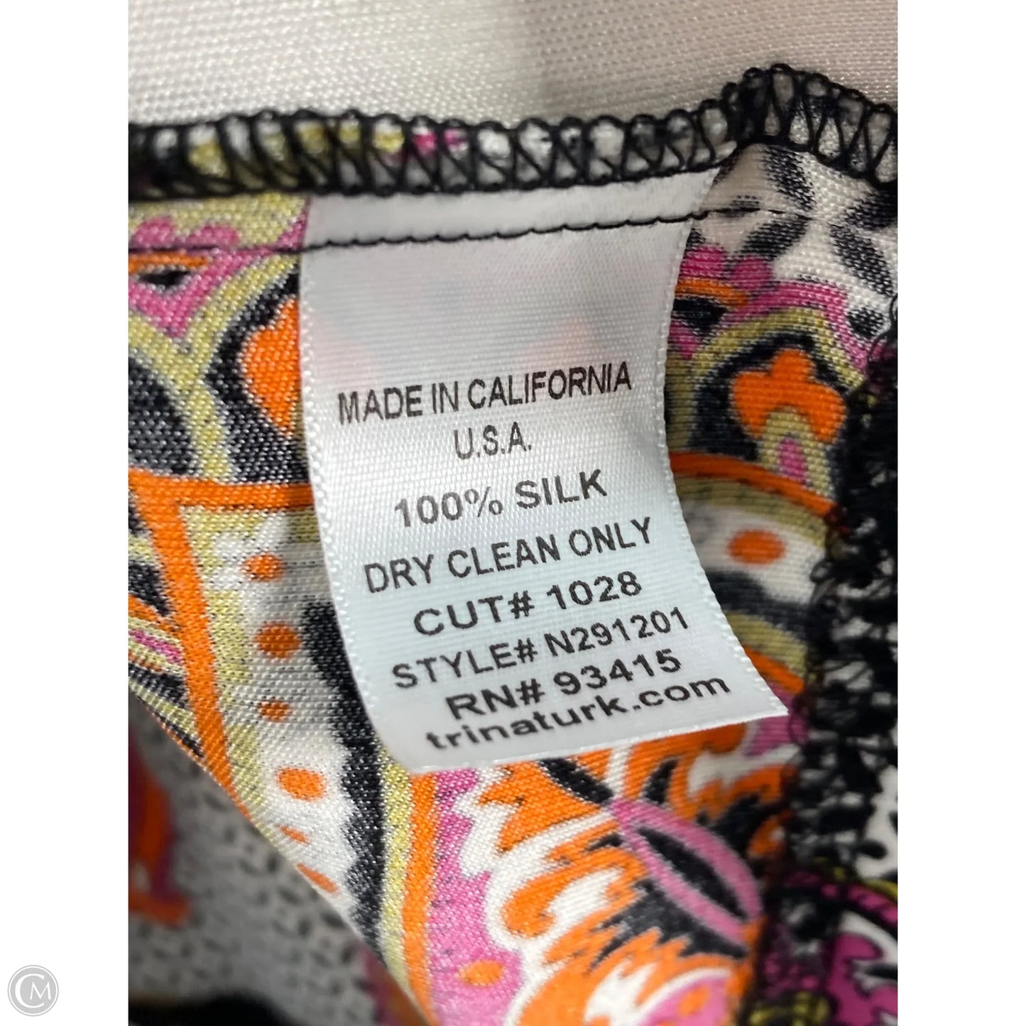 Top Short Sleeve By Trina Turk In Multi-colored, Size: S