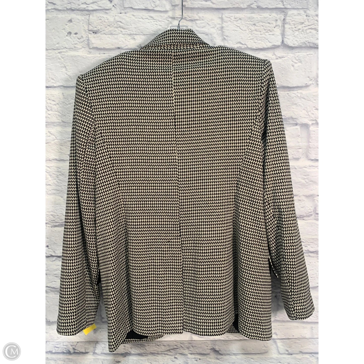 Blazer By Max Studio In Black & Cream, Size: L