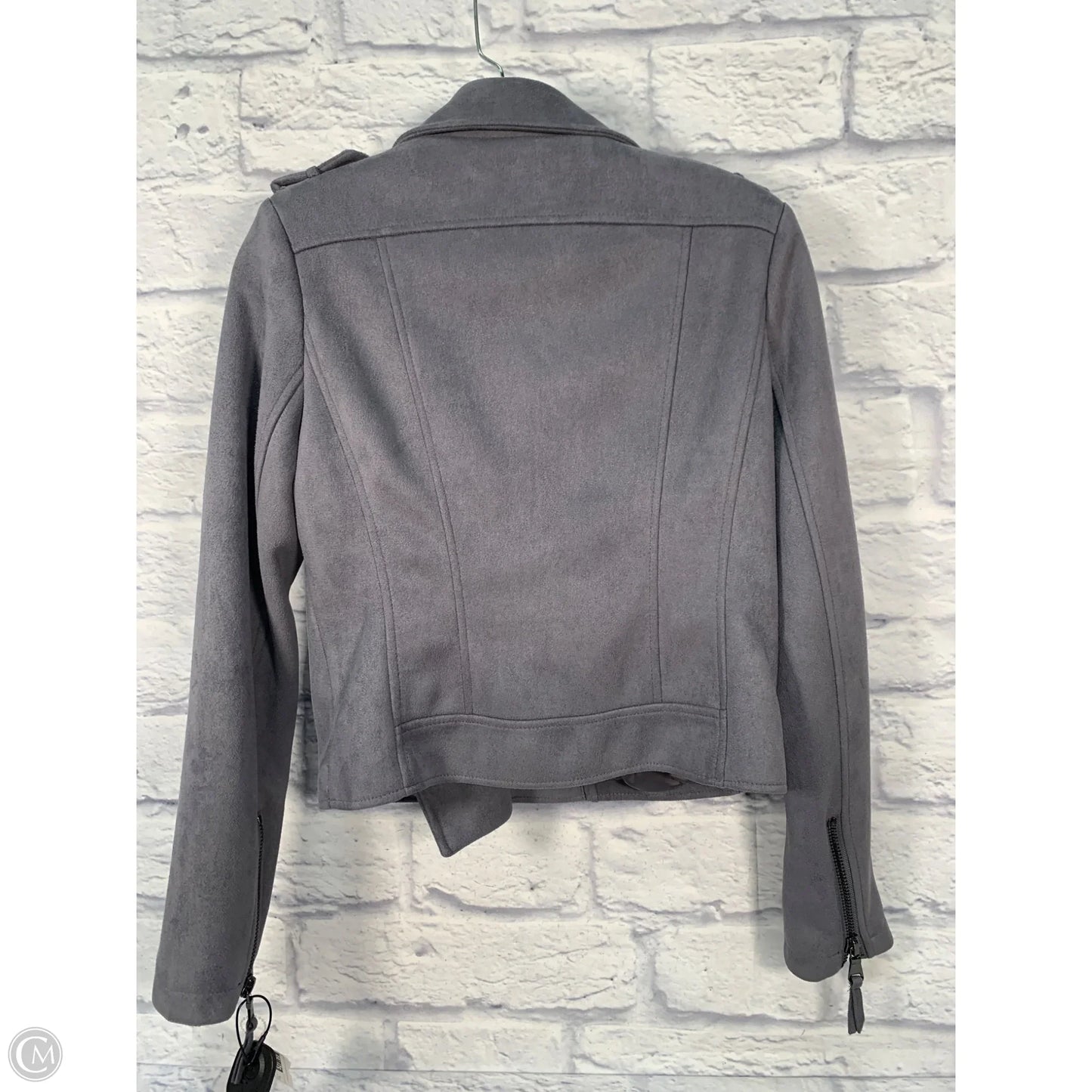 Jacket Moto By John + Jenn In Grey, Size: S