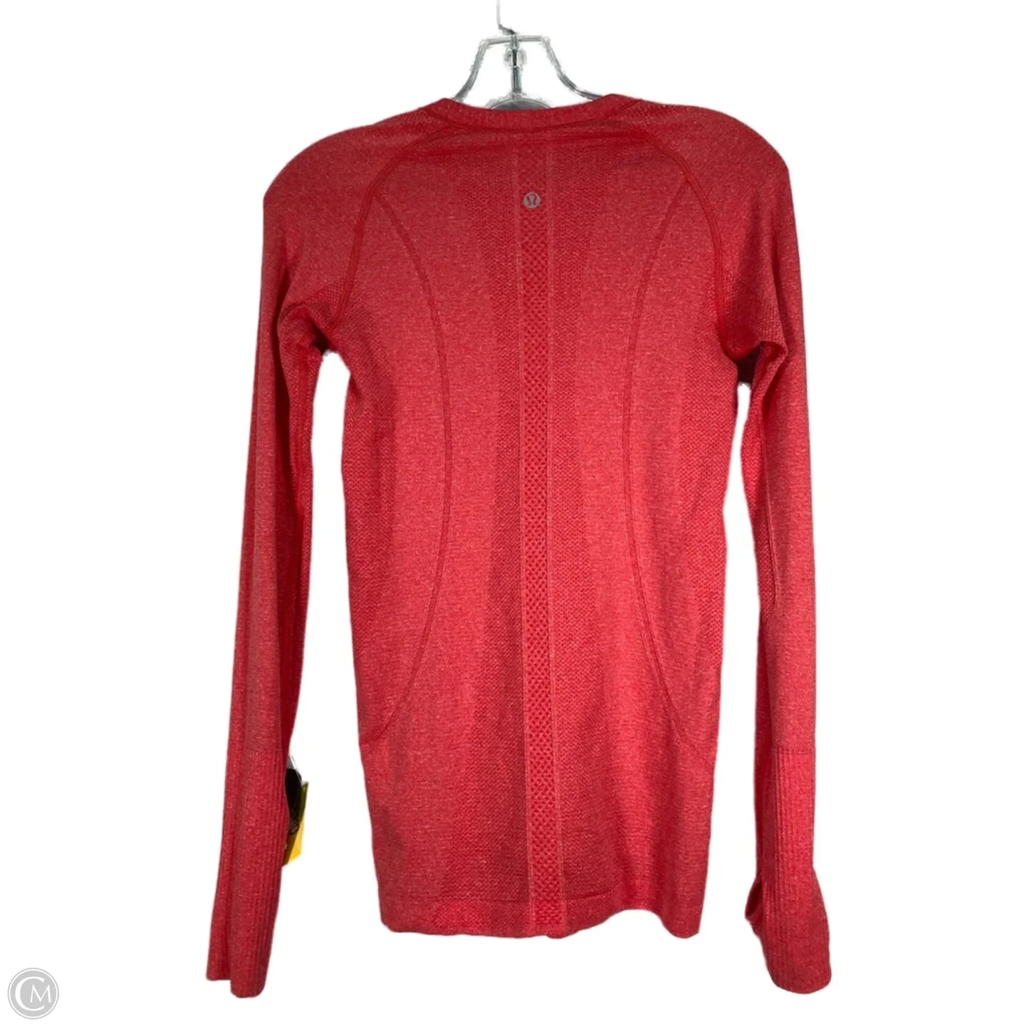 Athletic Top Long Sleeve Crewneck By Lululemon In Red, Size: S