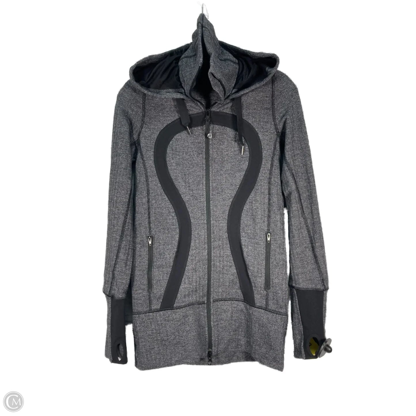 Athletic Jacket By Lululemon In Grey, Size: S