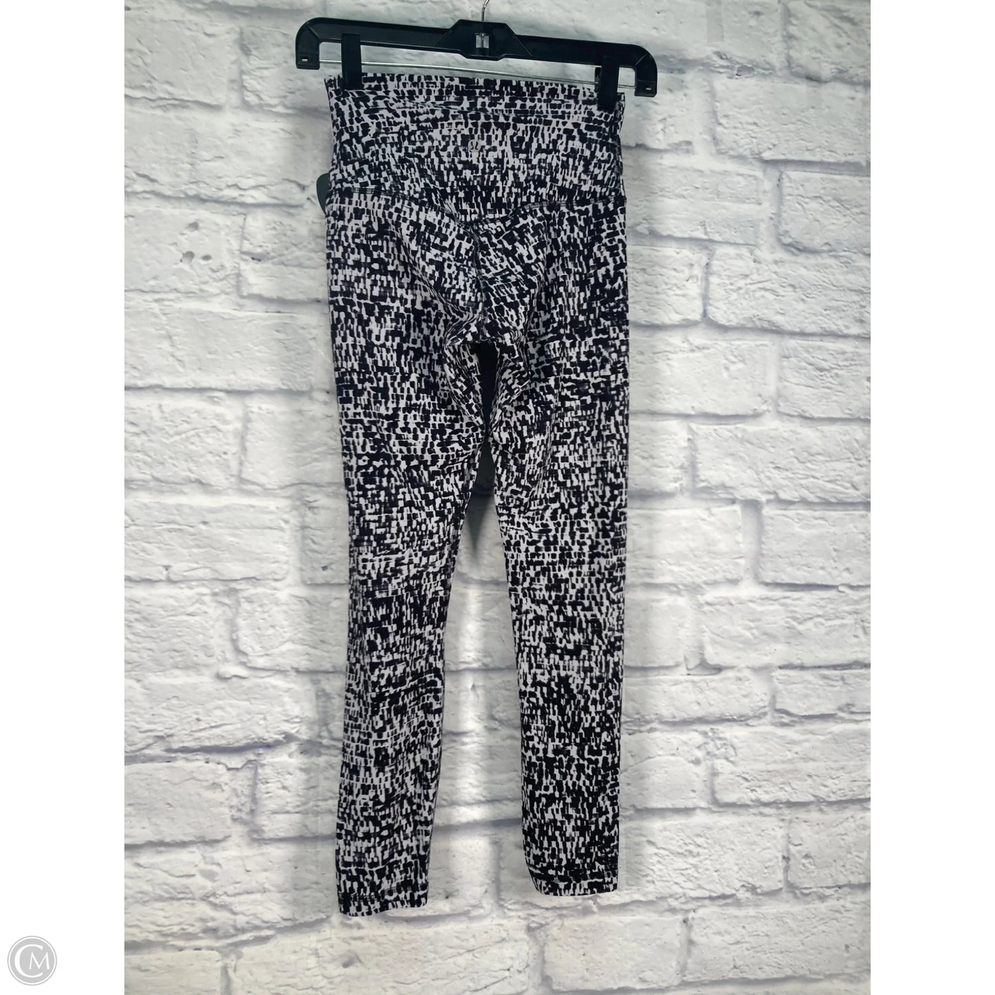 Athletic Leggings By Lululemon In Black & Grey, Size: 4