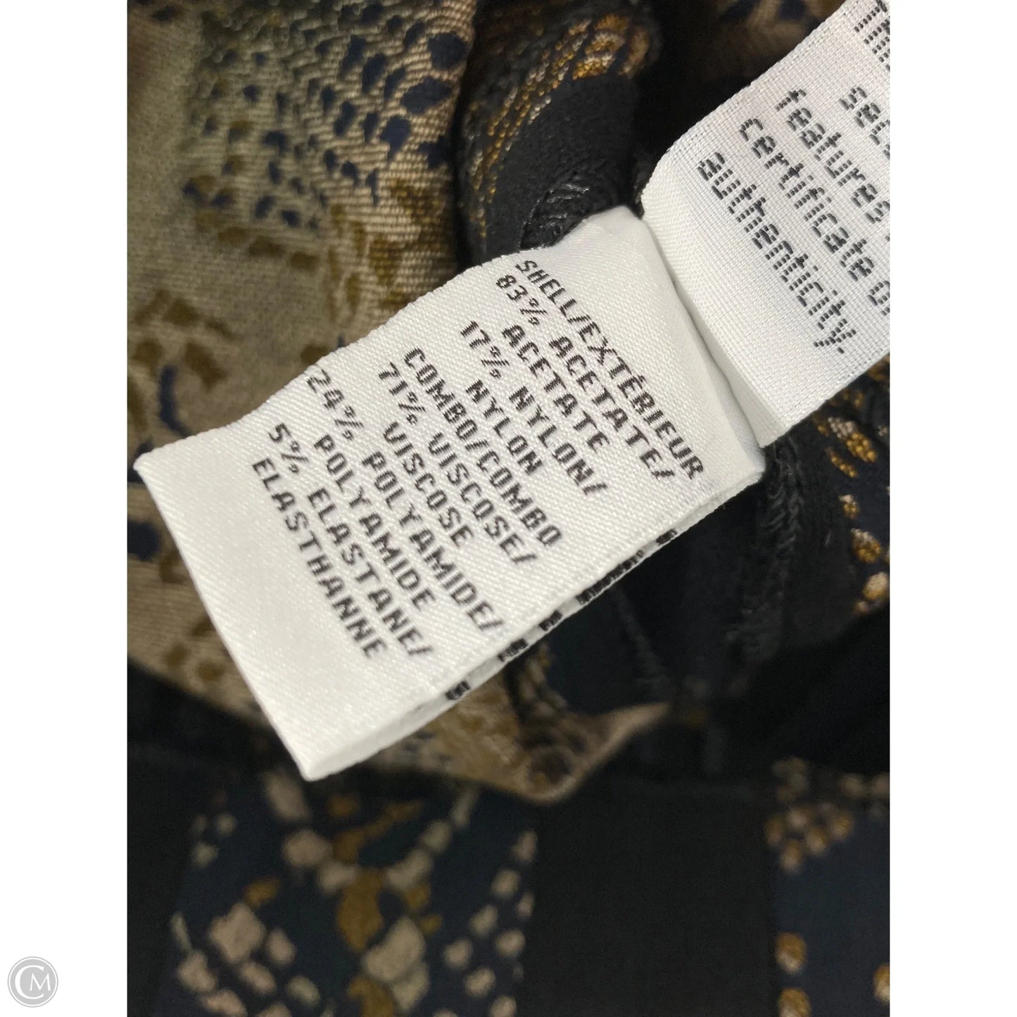 Skirt Designer By Diane Von Furstenberg In Black & Blue, Size: 4