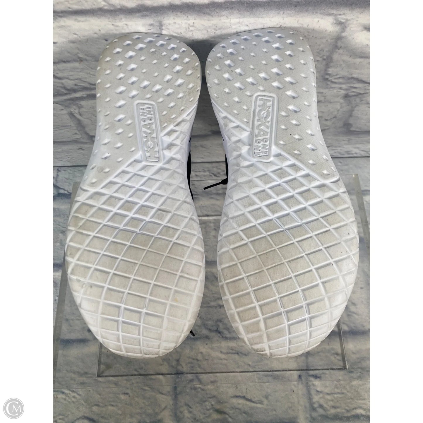 Shoes Athletic By Hoka In Black & White, Size: 9