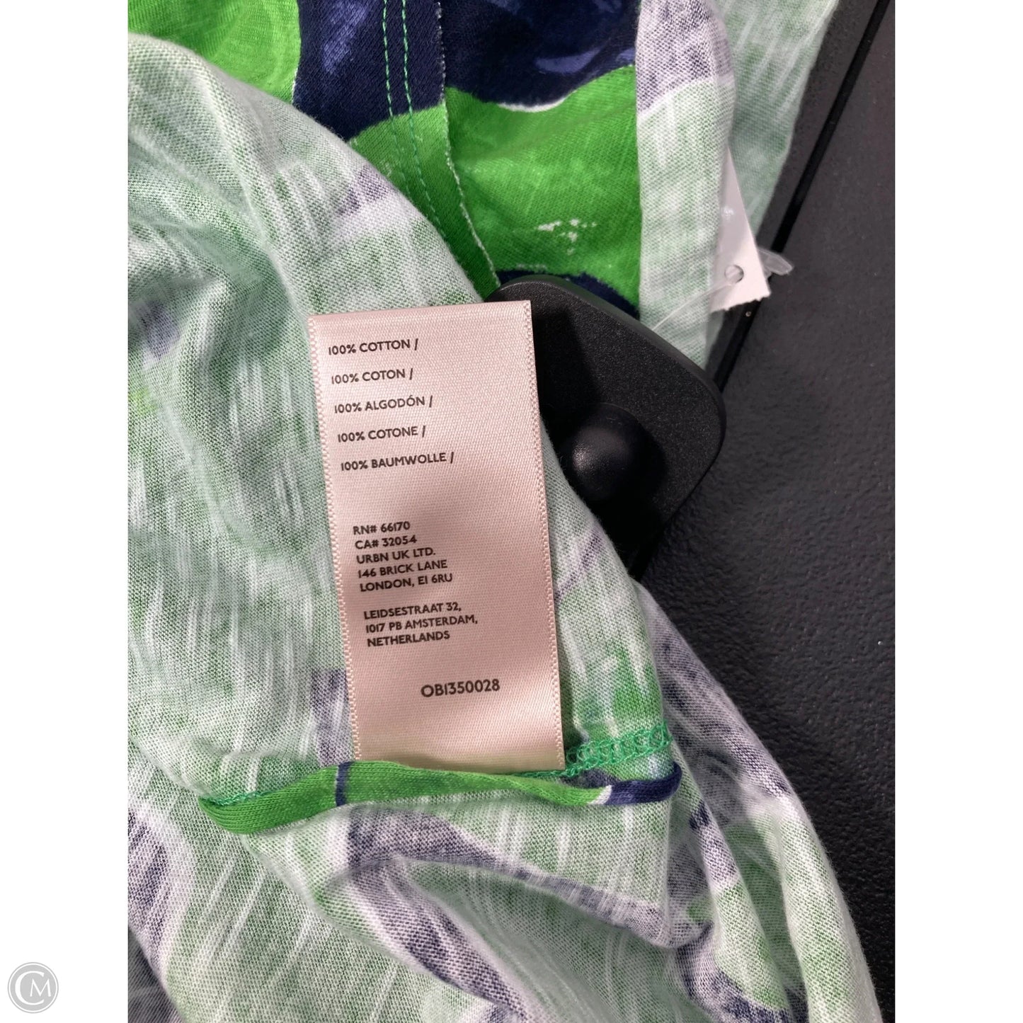 Top Short Sleeve Basic By Maeve In Blue & Green, Size: S