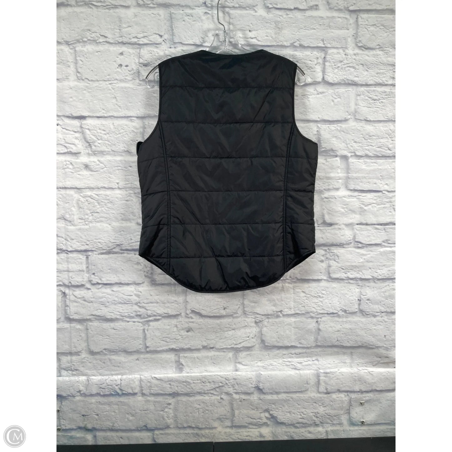 Vest Puffer & Quilted By Eileen Fisher In Black, Size: M