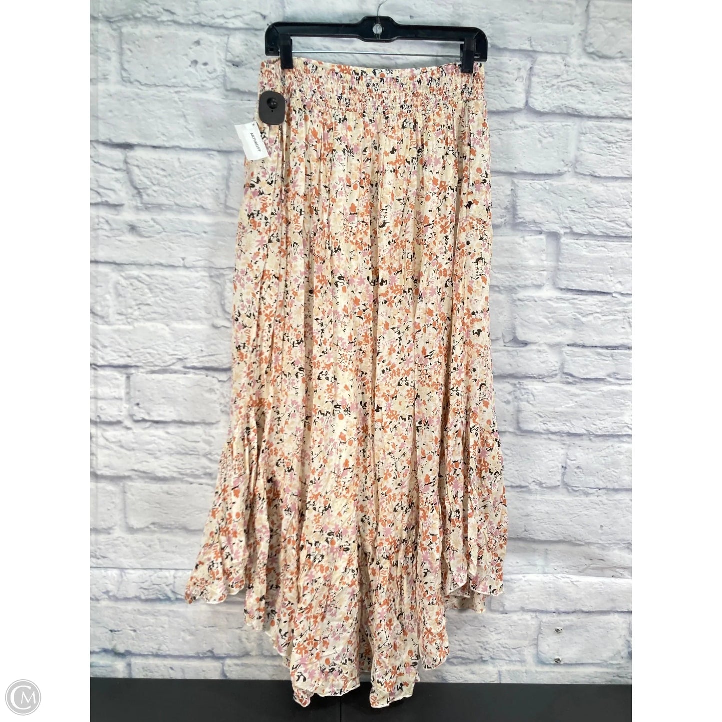 Skirt Set 2pc By Free People In Cream & Orange, Size: Xl