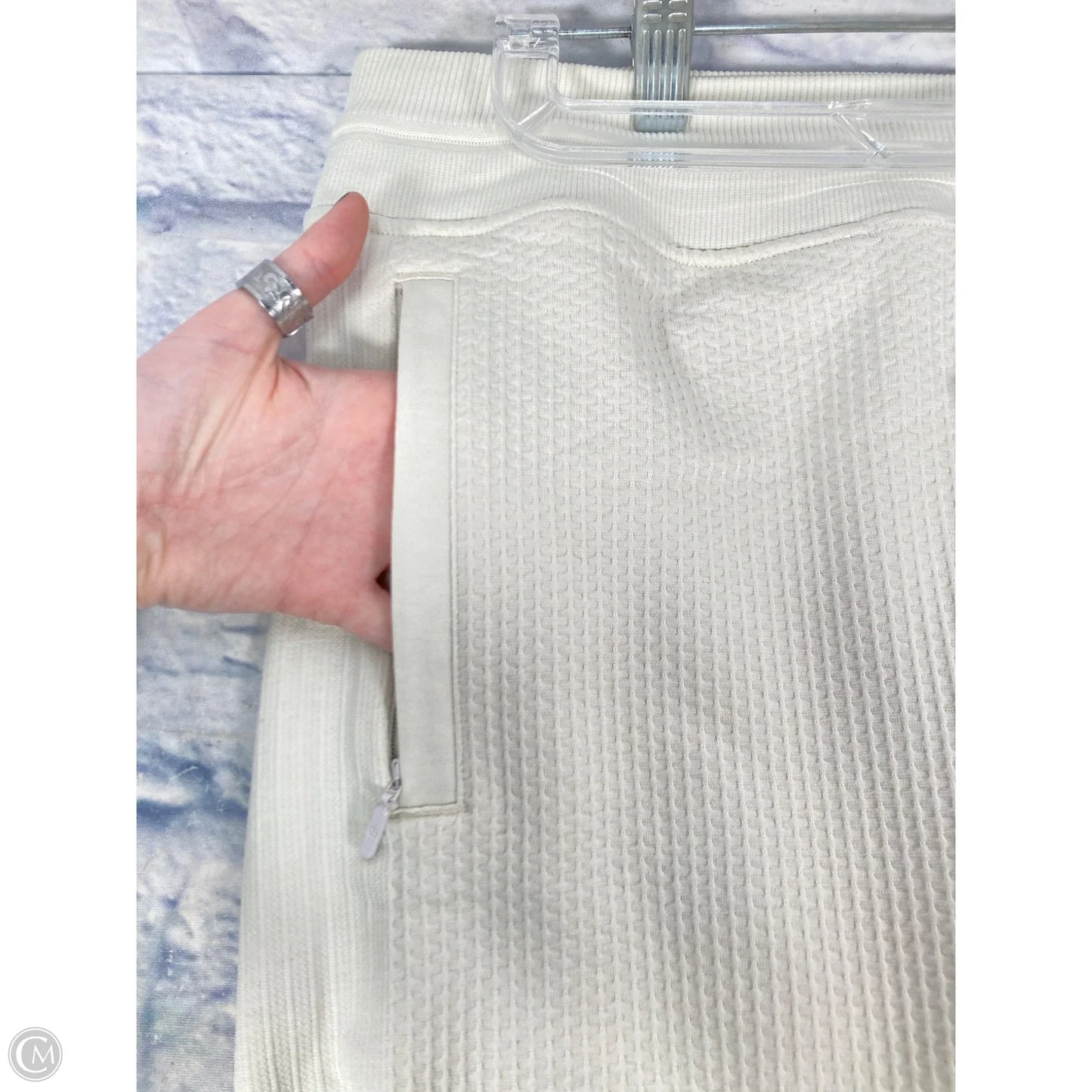 Athletic Pants By Lululemon In Cream, Size: L