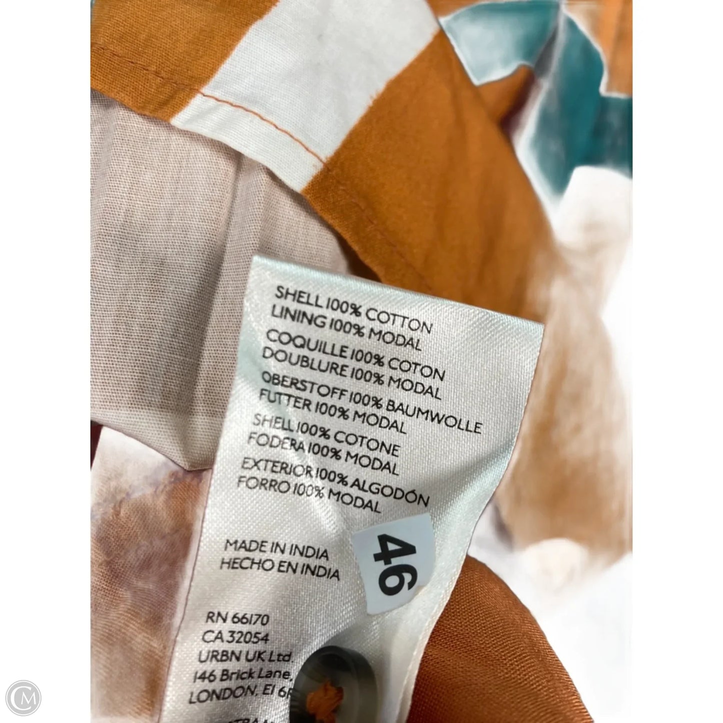 Dress Casual Short By Maeve In Brown & Green, Size: Xxs