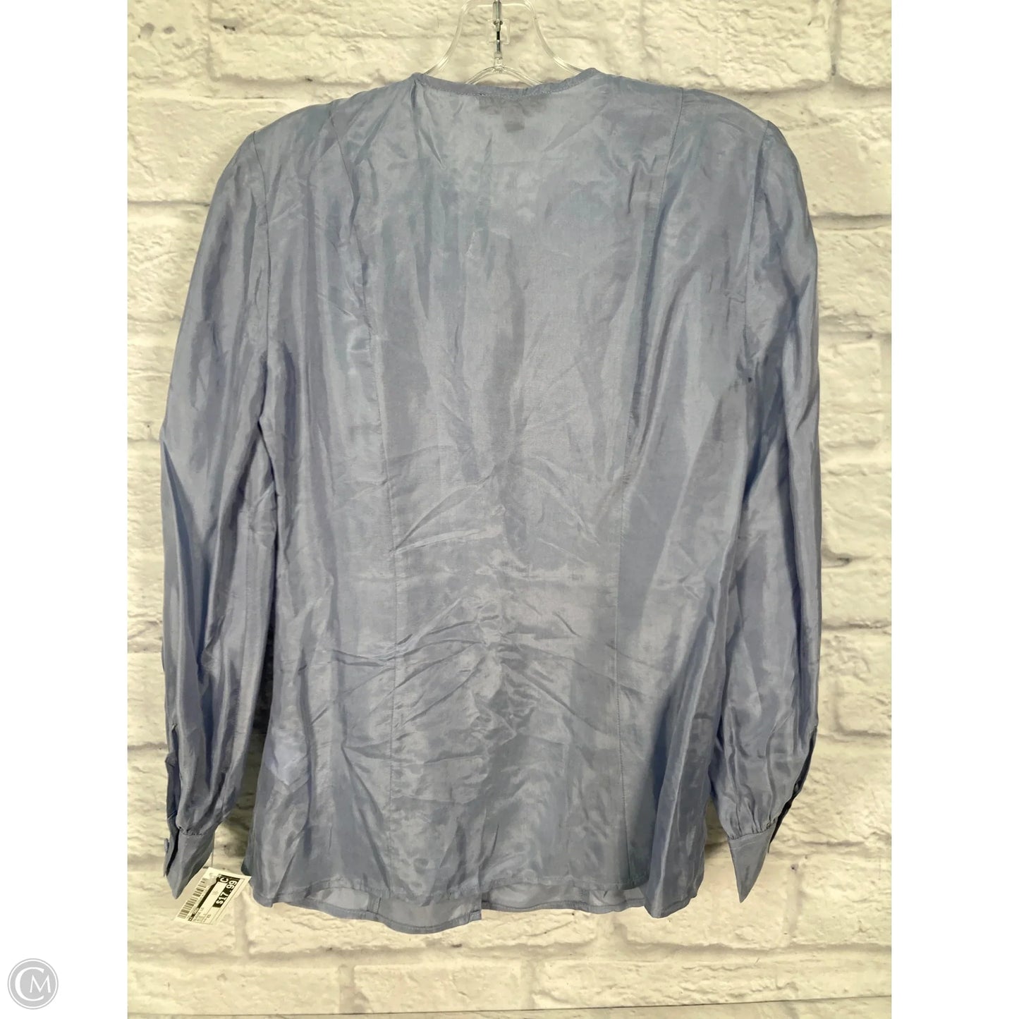 Blouse Long Sleeve By J. Crew In Blue, Size: Xs
