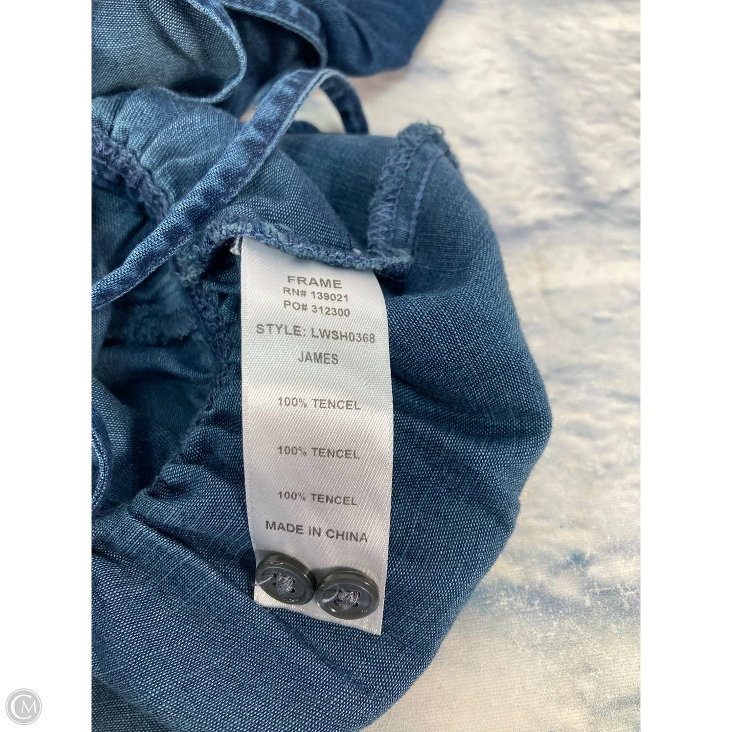 Top Sleeveless By Frame In Navy, Size: M