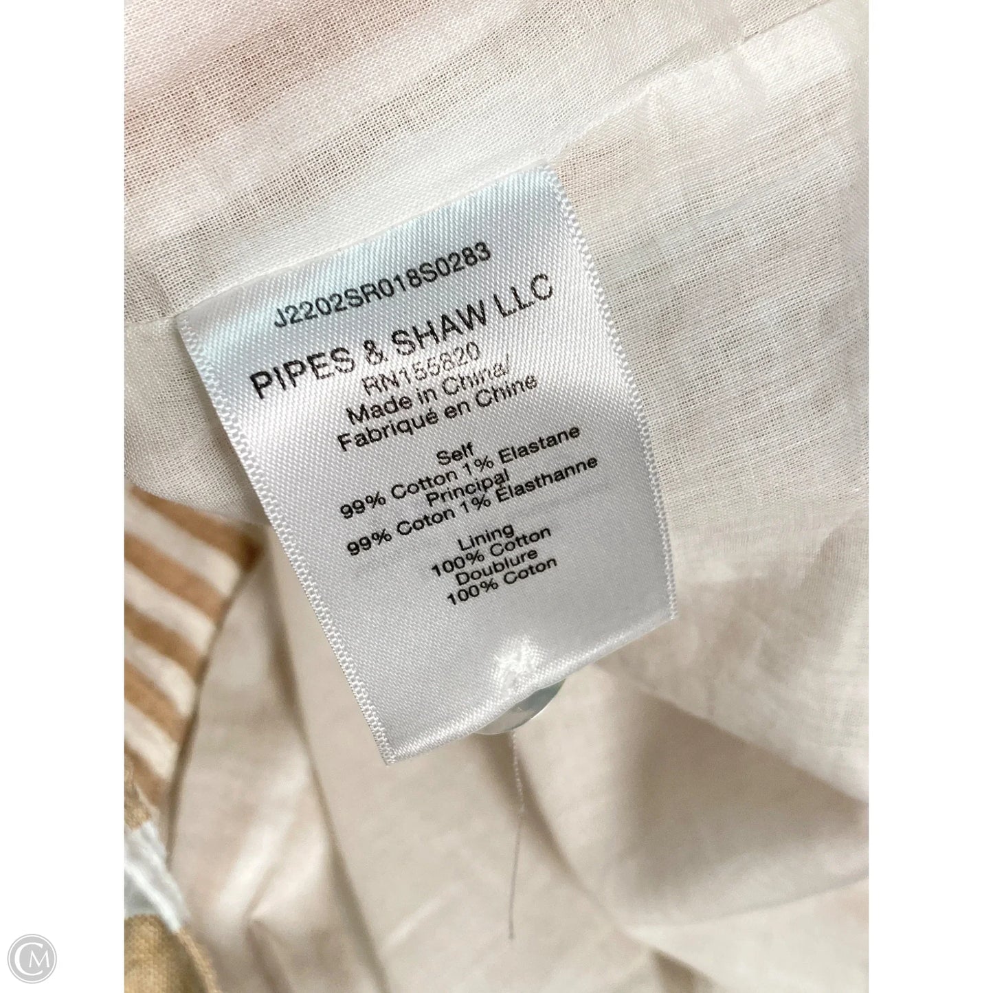 Dress Casual Short By Veronica Beard In Brown, Size: M