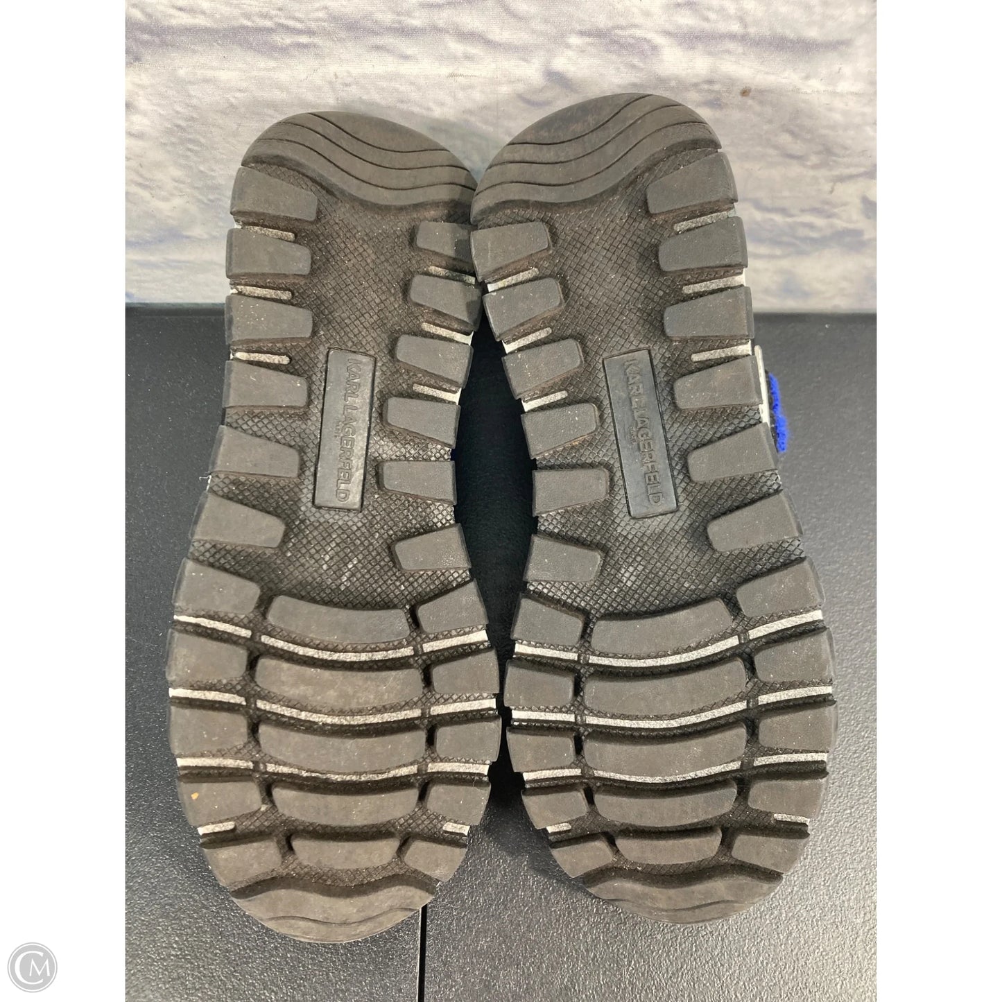 Shoes Designer By Karl Lagerfeld In Black, Size: 8.5