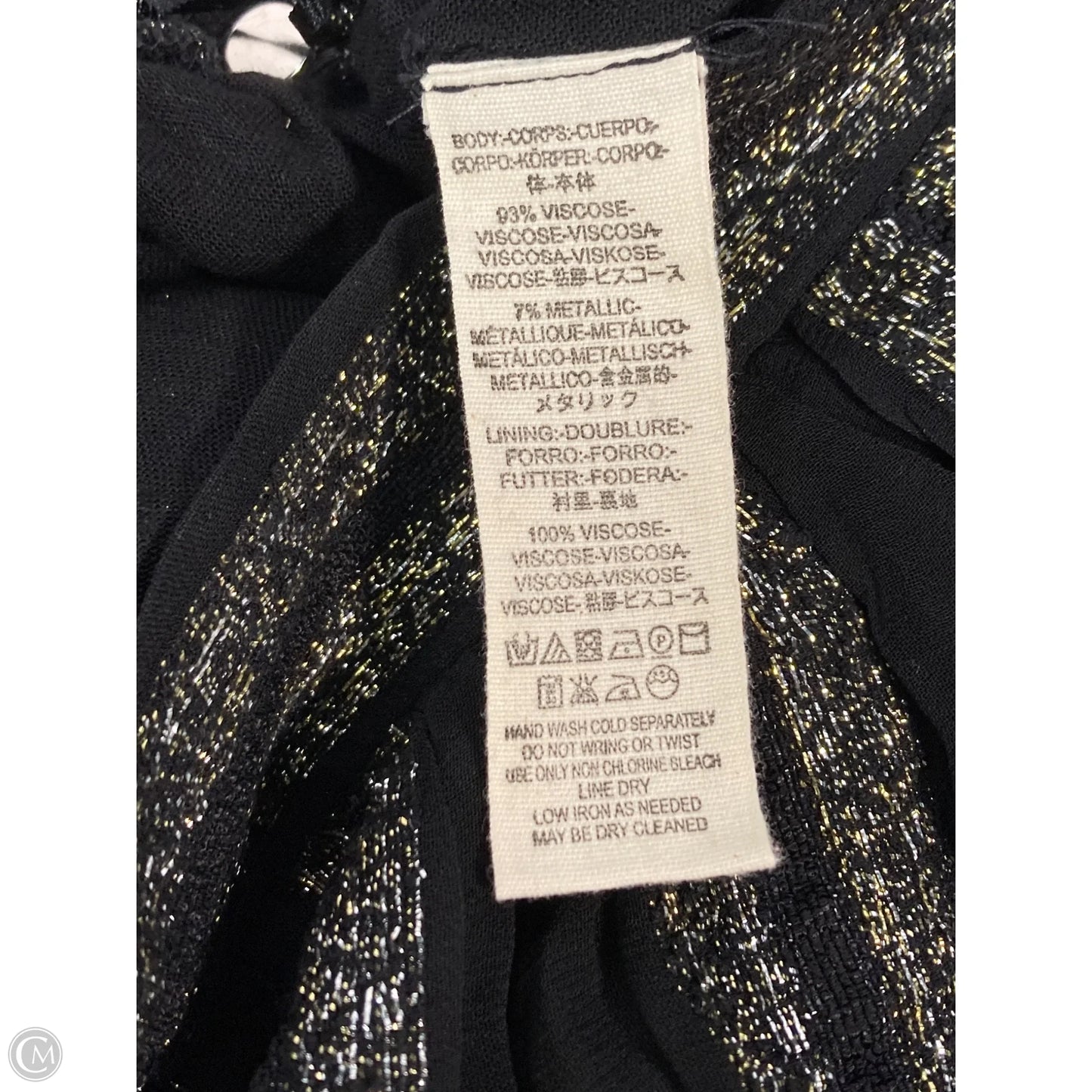 Skirt Maxi By Free People In Black & Gold, Size: L